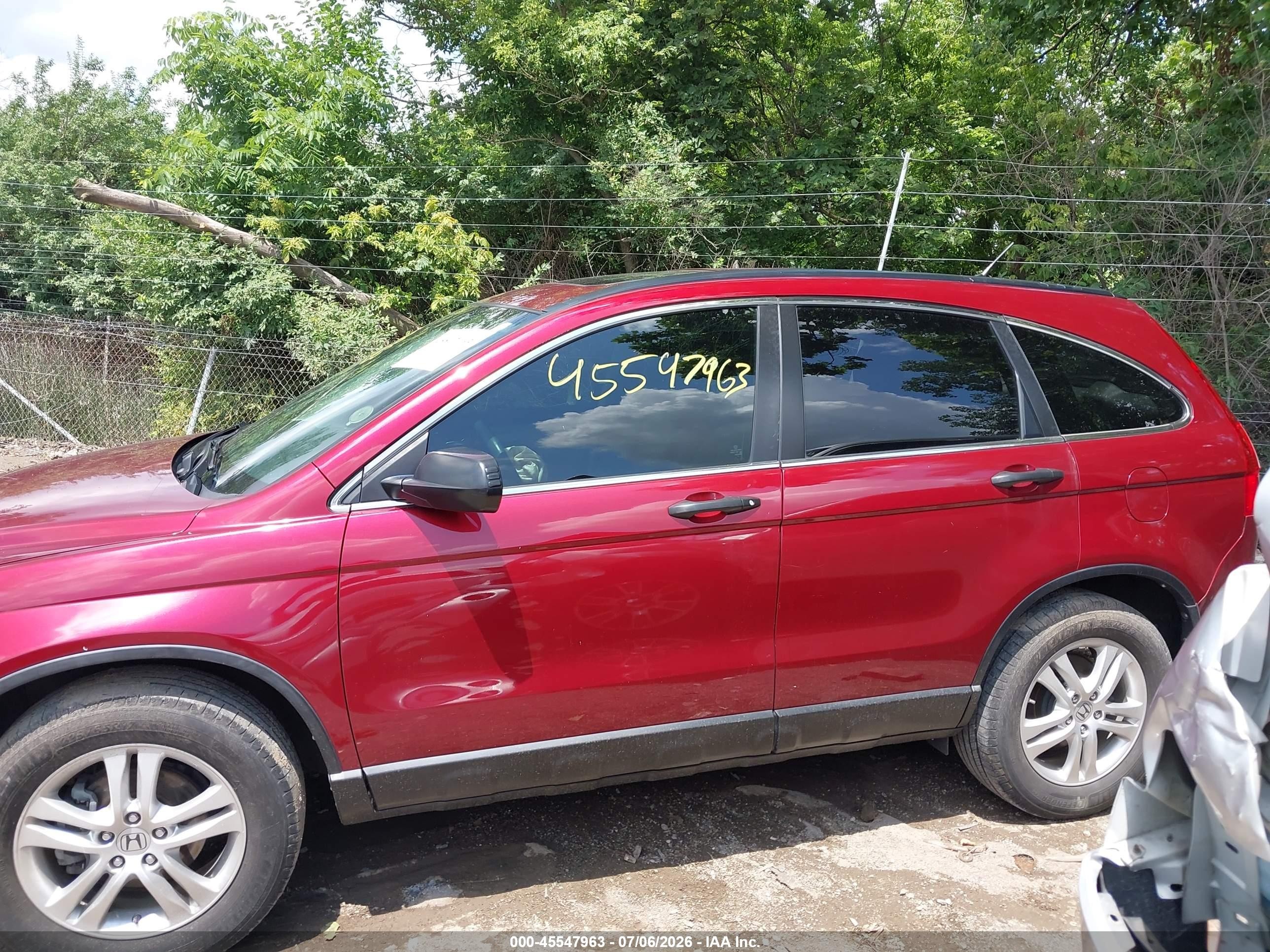 2011 Honda Cr-v Ex Red vin: 5J6RE4H5XBL012281