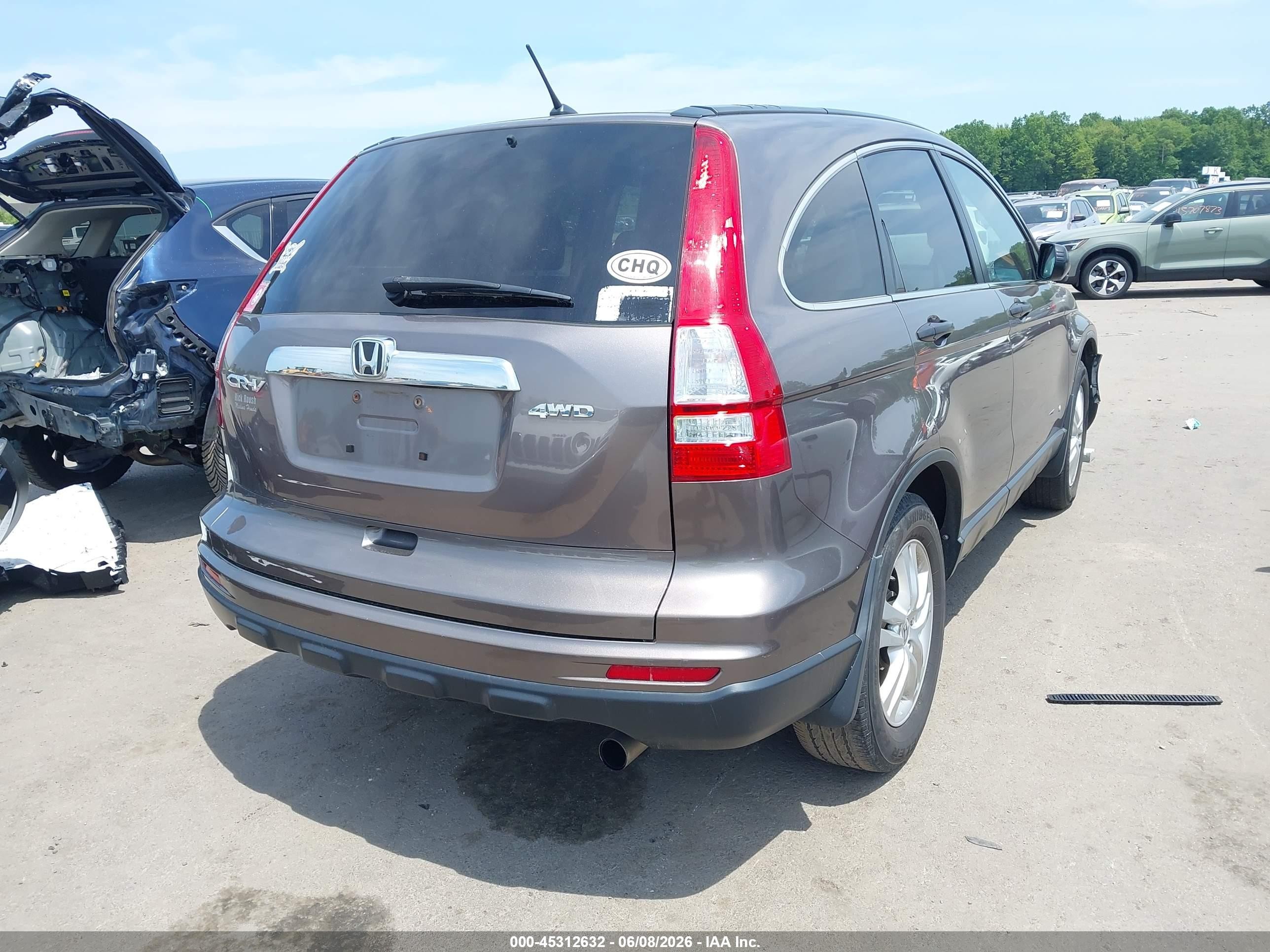 2011 Honda Cr-v Ex Gray vin: 5J6RE4H5XBL029906
