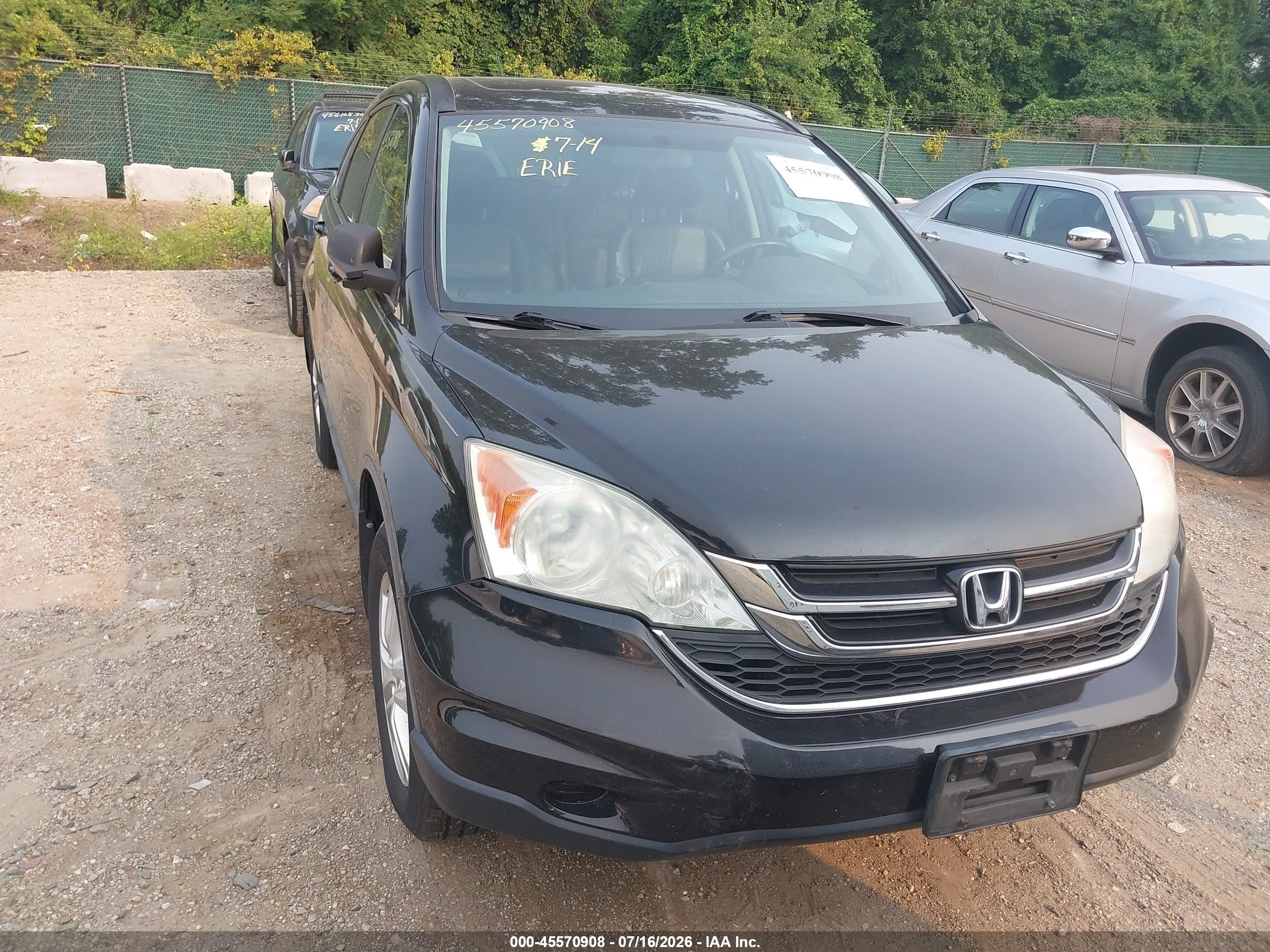 2010 Honda Cr-v Ex-l Dark Blue vin: 5J6RE4H70AL007526