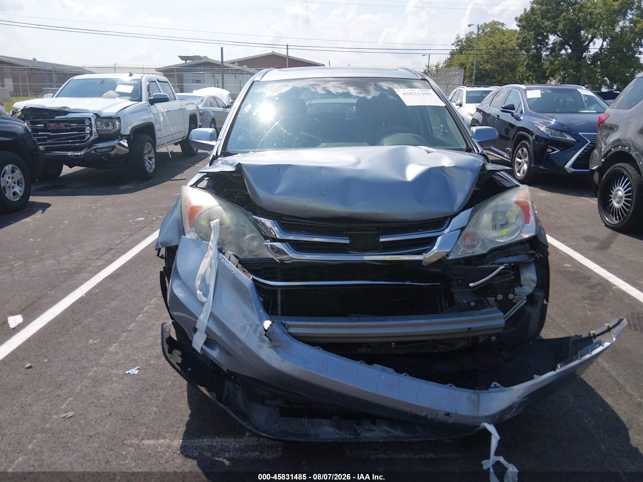 2010 Honda Cr-v Ex-l Blue vin: 5J6RE4H70AL031339