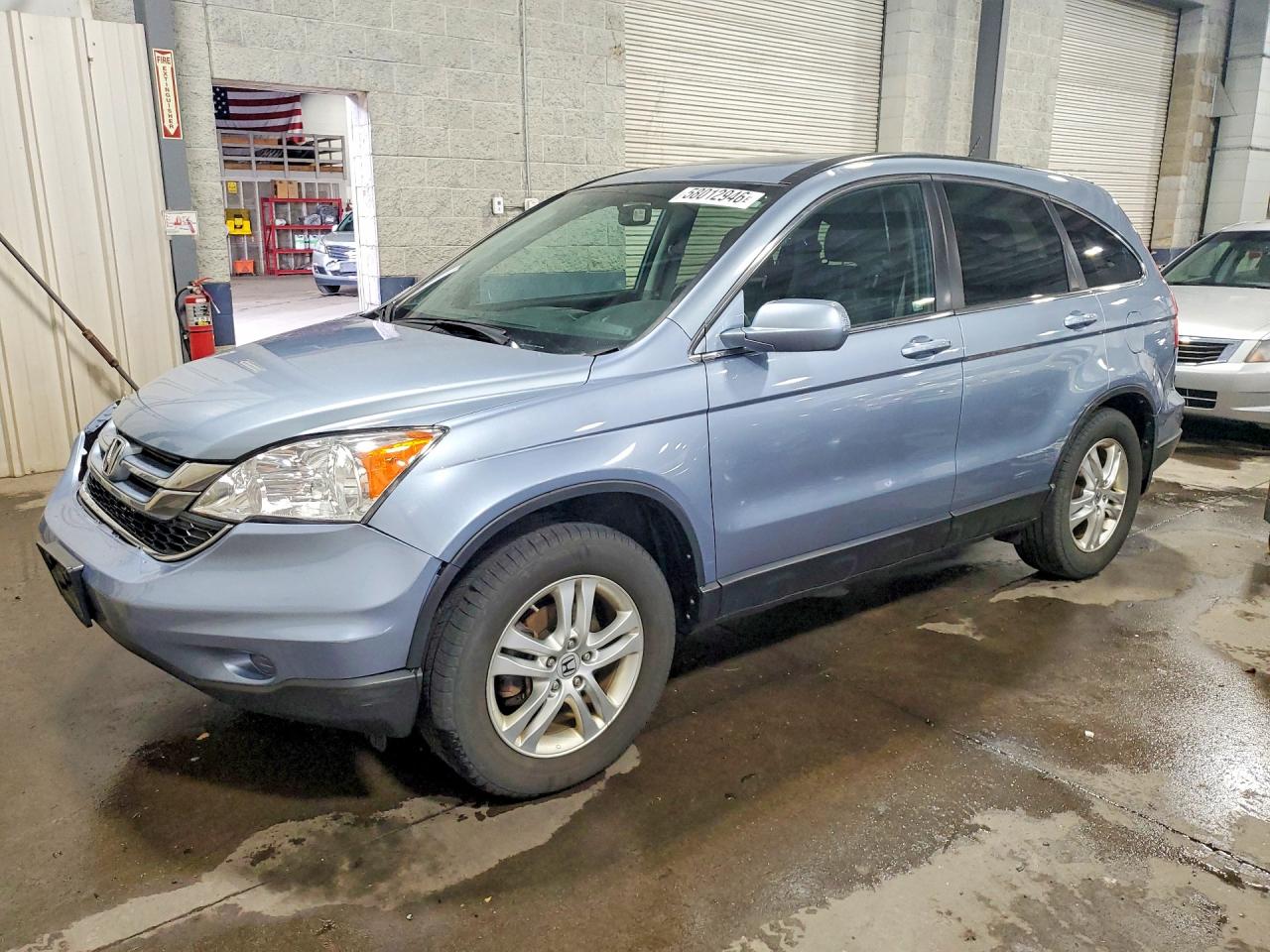 2010 Honda Cr-v Exl Blue vin: 5J6RE4H70AL039344