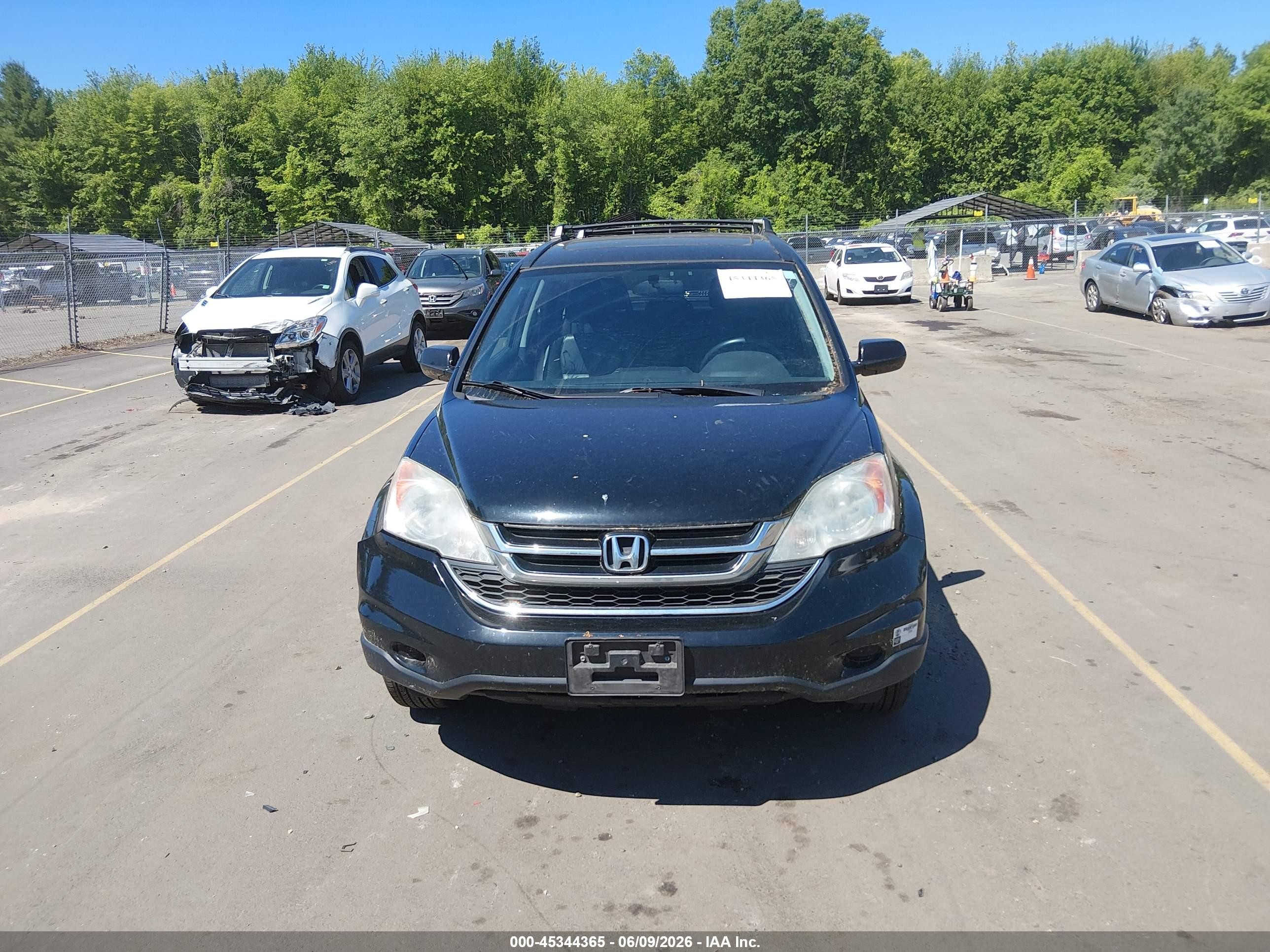 2010 Honda Cr-v Ex-l Черный vin: 5J6RE4H70AL043247