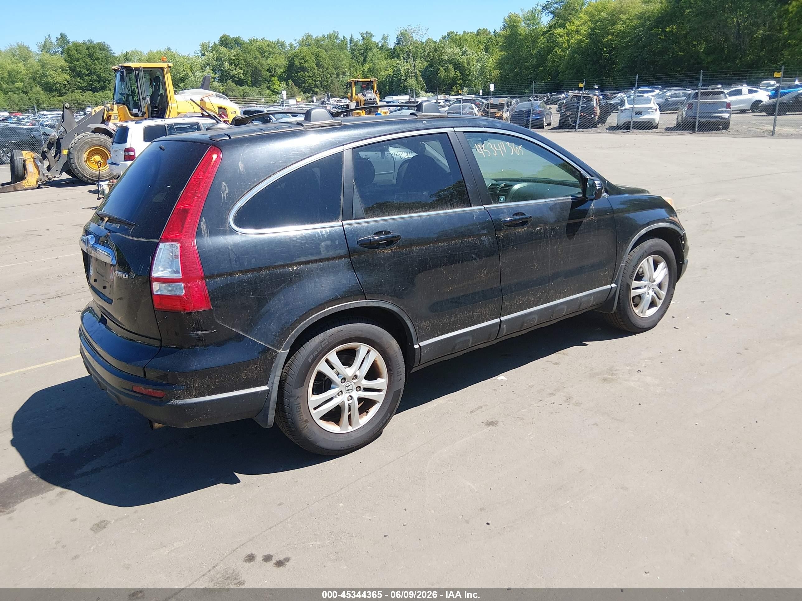 2010 Honda Cr-v Ex-l Черный vin: 5J6RE4H70AL043247
