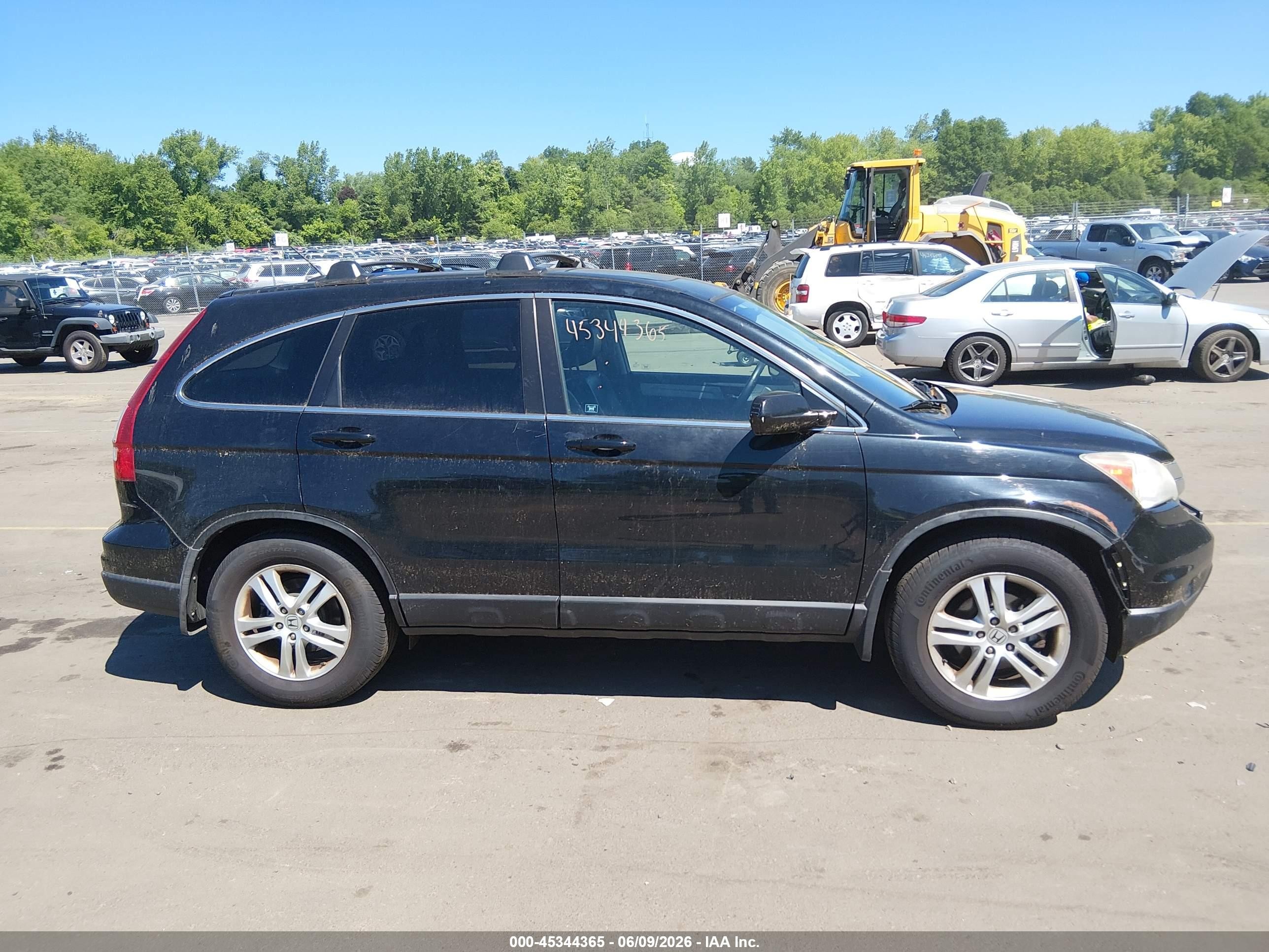 2010 Honda Cr-v Ex-l Черный vin: 5J6RE4H70AL043247
