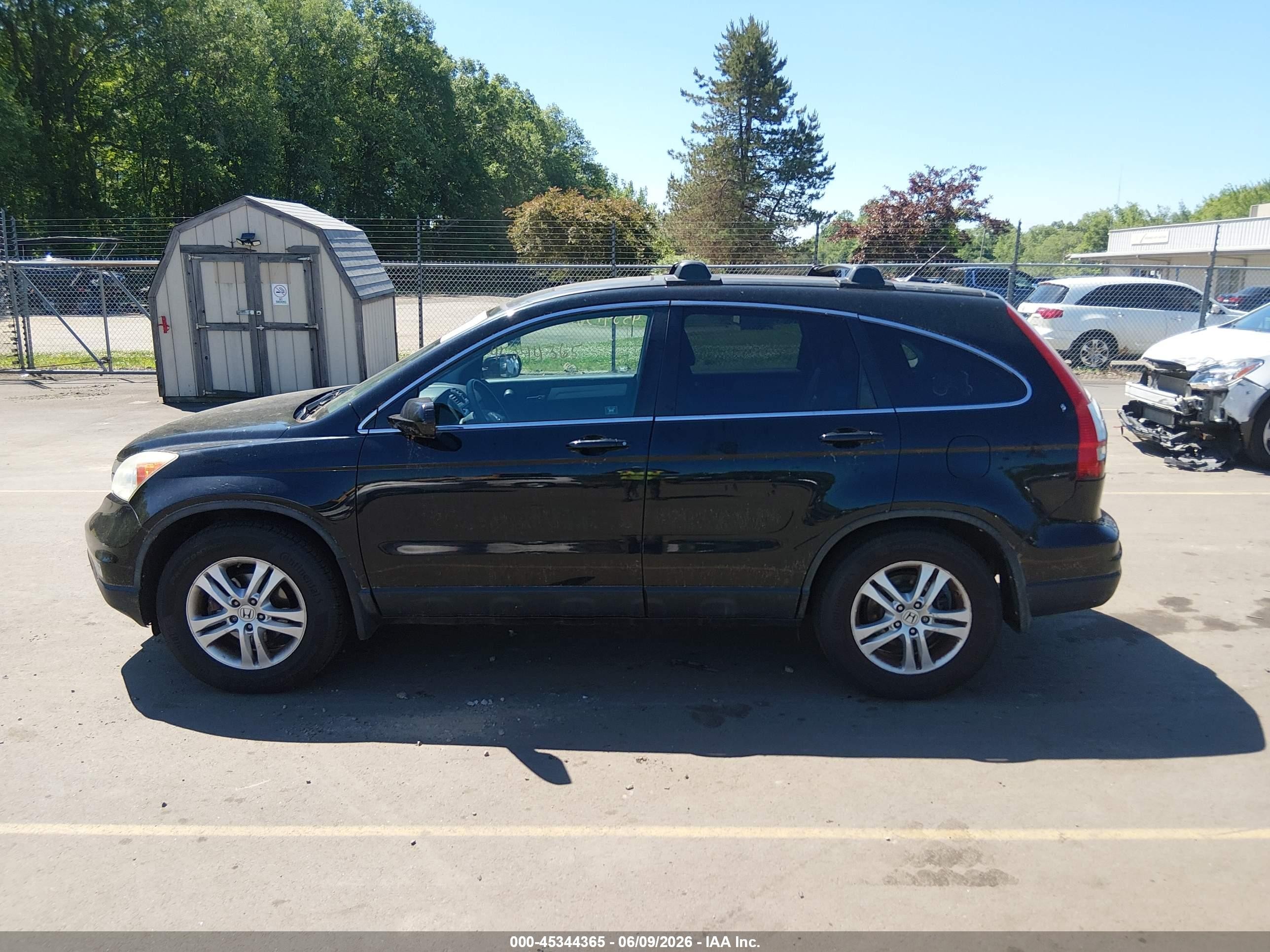 2010 Honda Cr-v Ex-l Черный vin: 5J6RE4H70AL043247