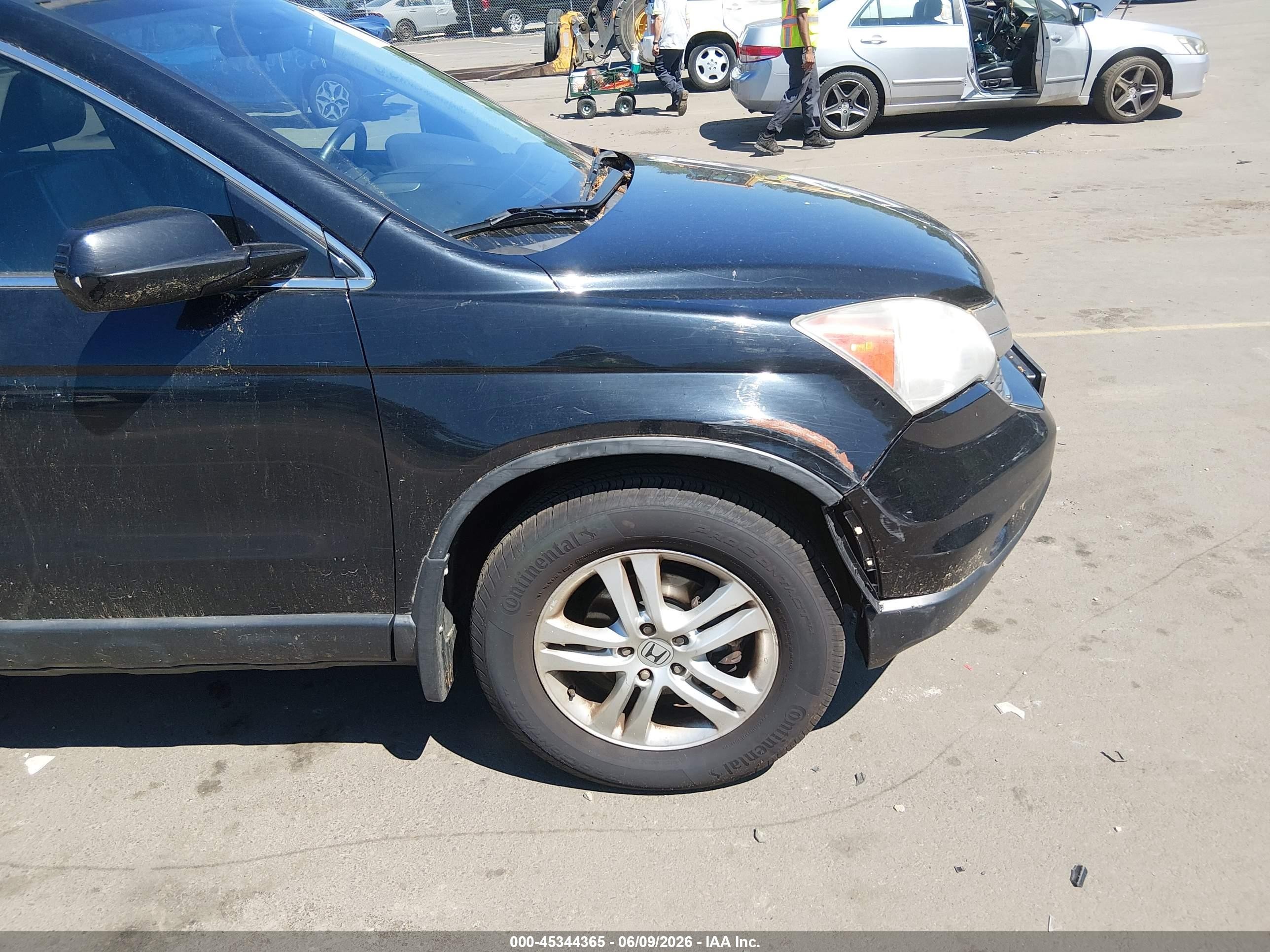 2010 Honda Cr-v Ex-l Черный vin: 5J6RE4H70AL043247