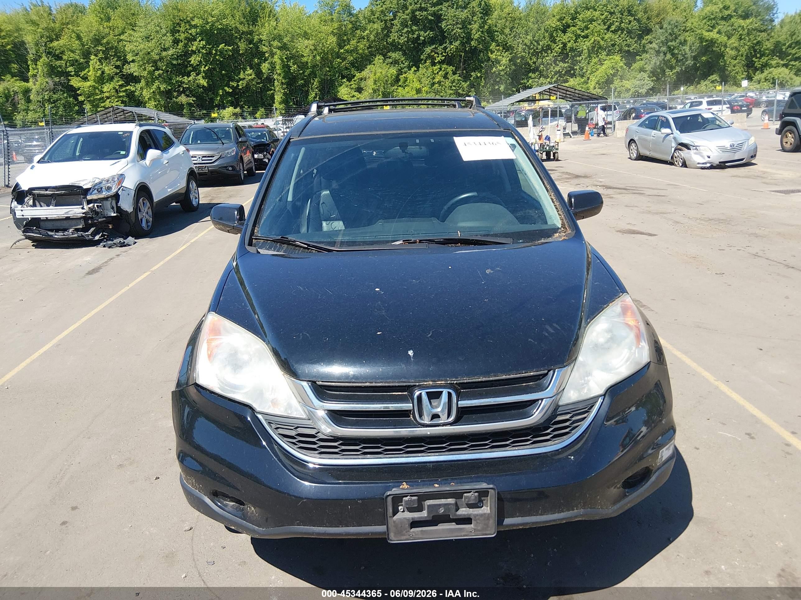 2010 Honda Cr-v Ex-l Черный vin: 5J6RE4H70AL043247
