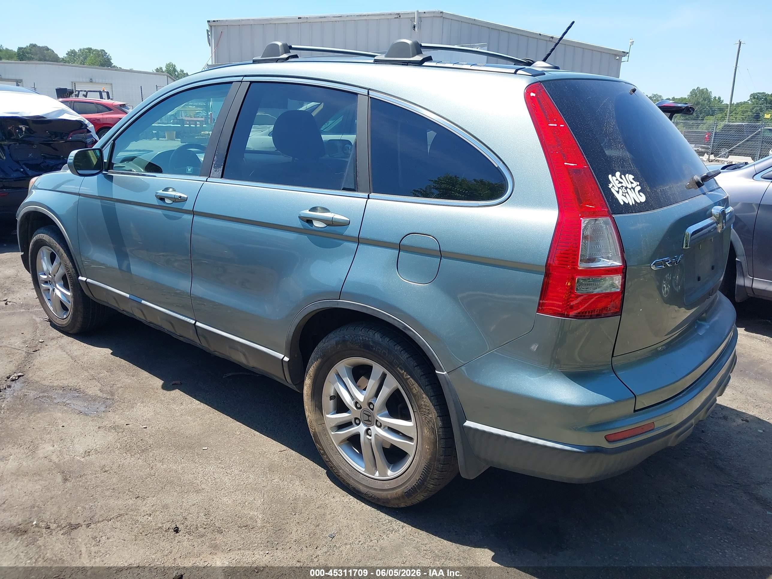 2010 Honda Cr-v Ex-l Light Blue vin: 5J6RE4H70AL050845