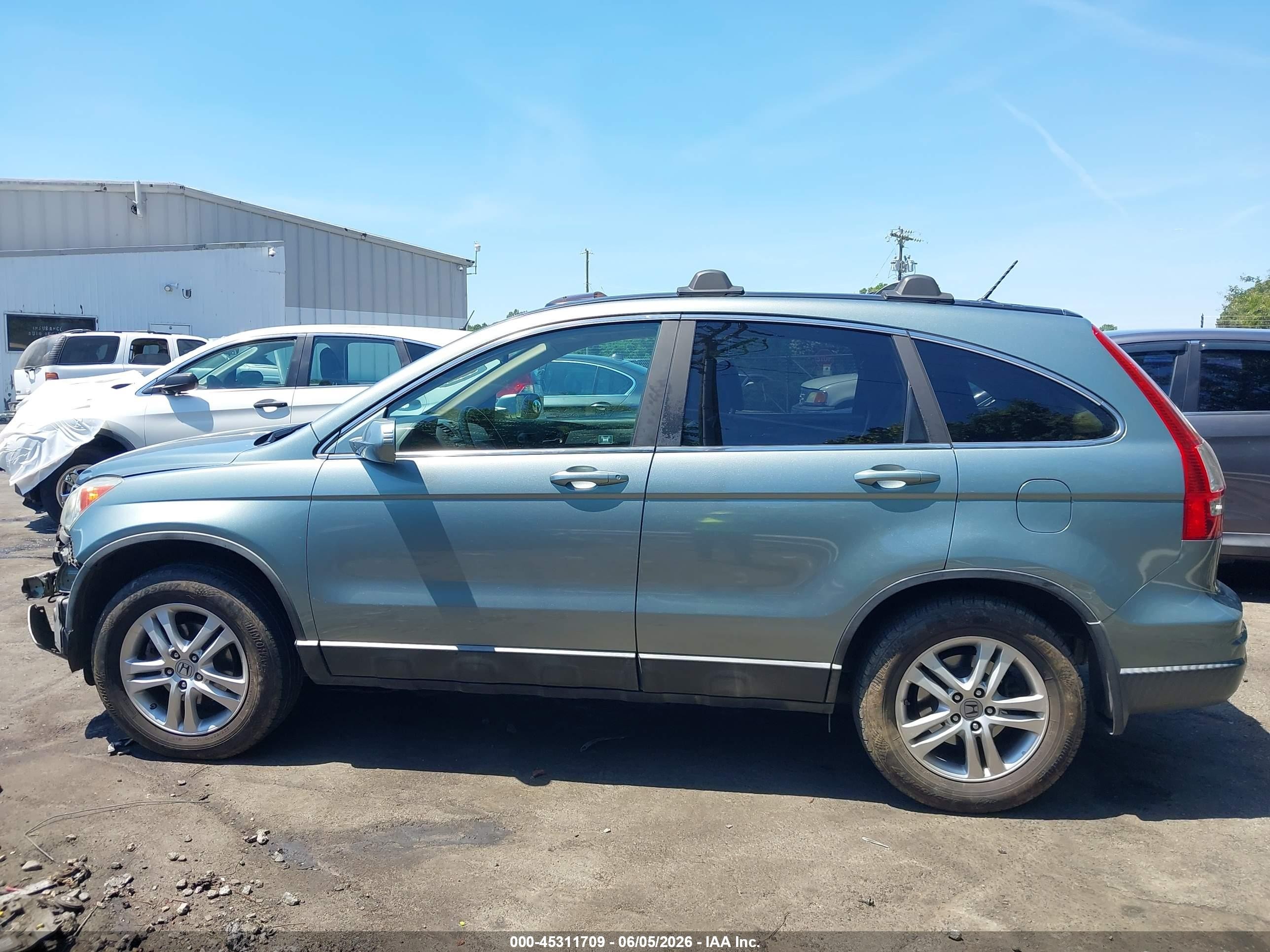 2010 Honda Cr-v Ex-l Light Blue vin: 5J6RE4H70AL050845