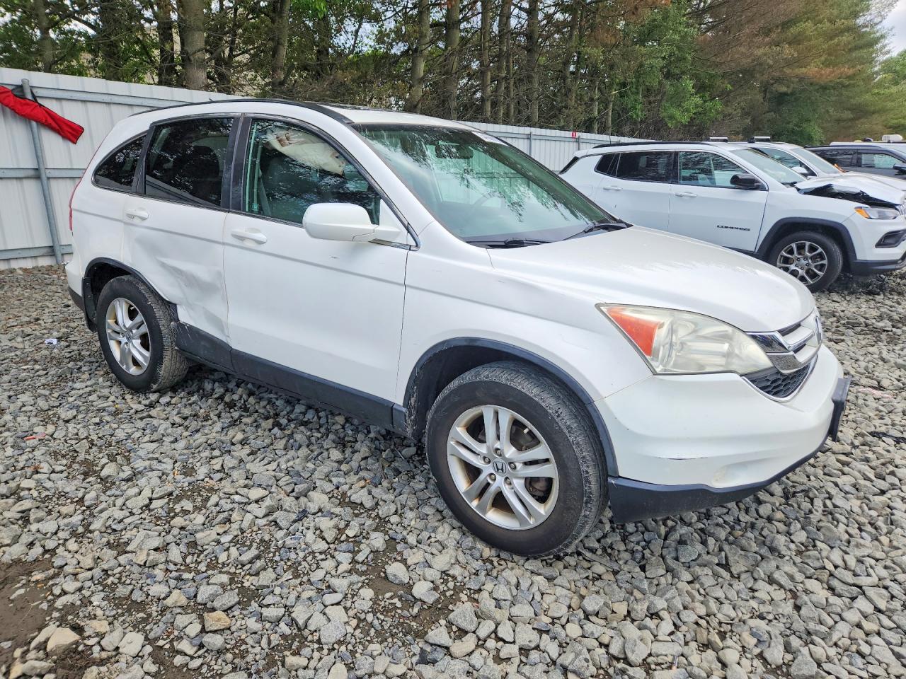2010 Honda Cr-v Exl White vin: 5J6RE4H70AL055575