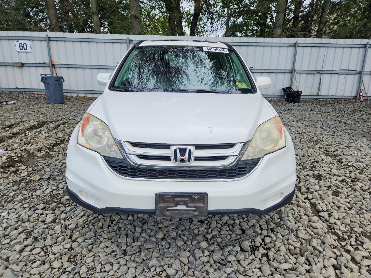 2010 Honda Cr-v Exl White vin: 5J6RE4H70AL055575