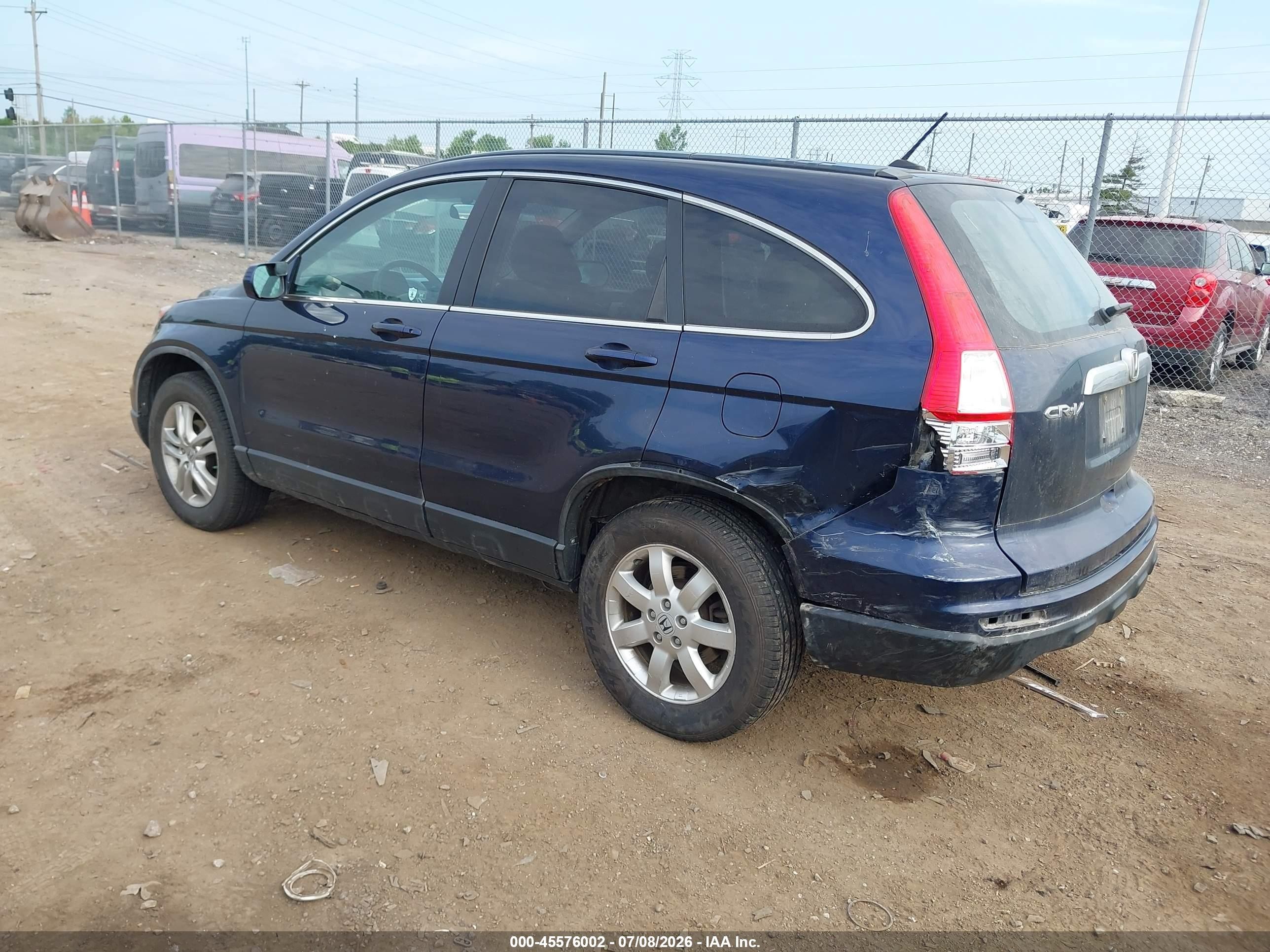 2010 Honda Cr-v Ex-l Dark Blue vin: 5J6RE4H70AL059626