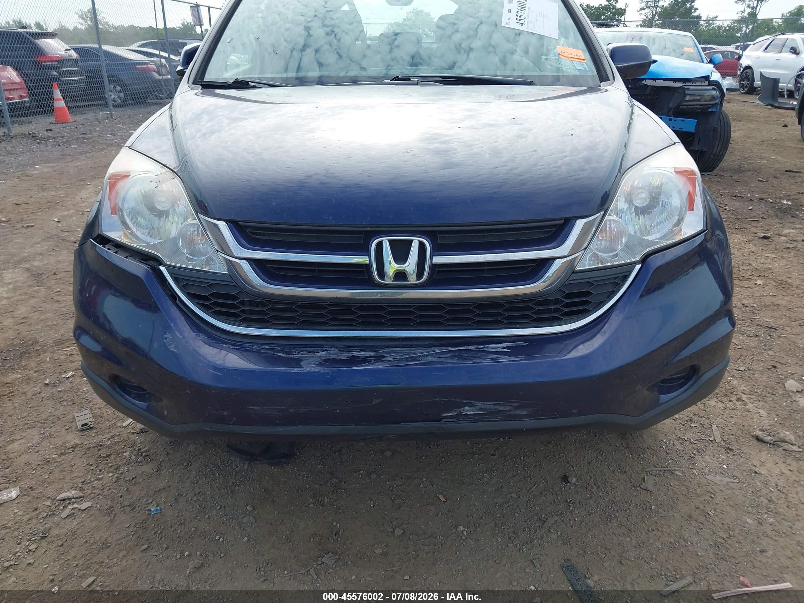 2010 Honda Cr-v Ex-l Dark Blue vin: 5J6RE4H70AL059626