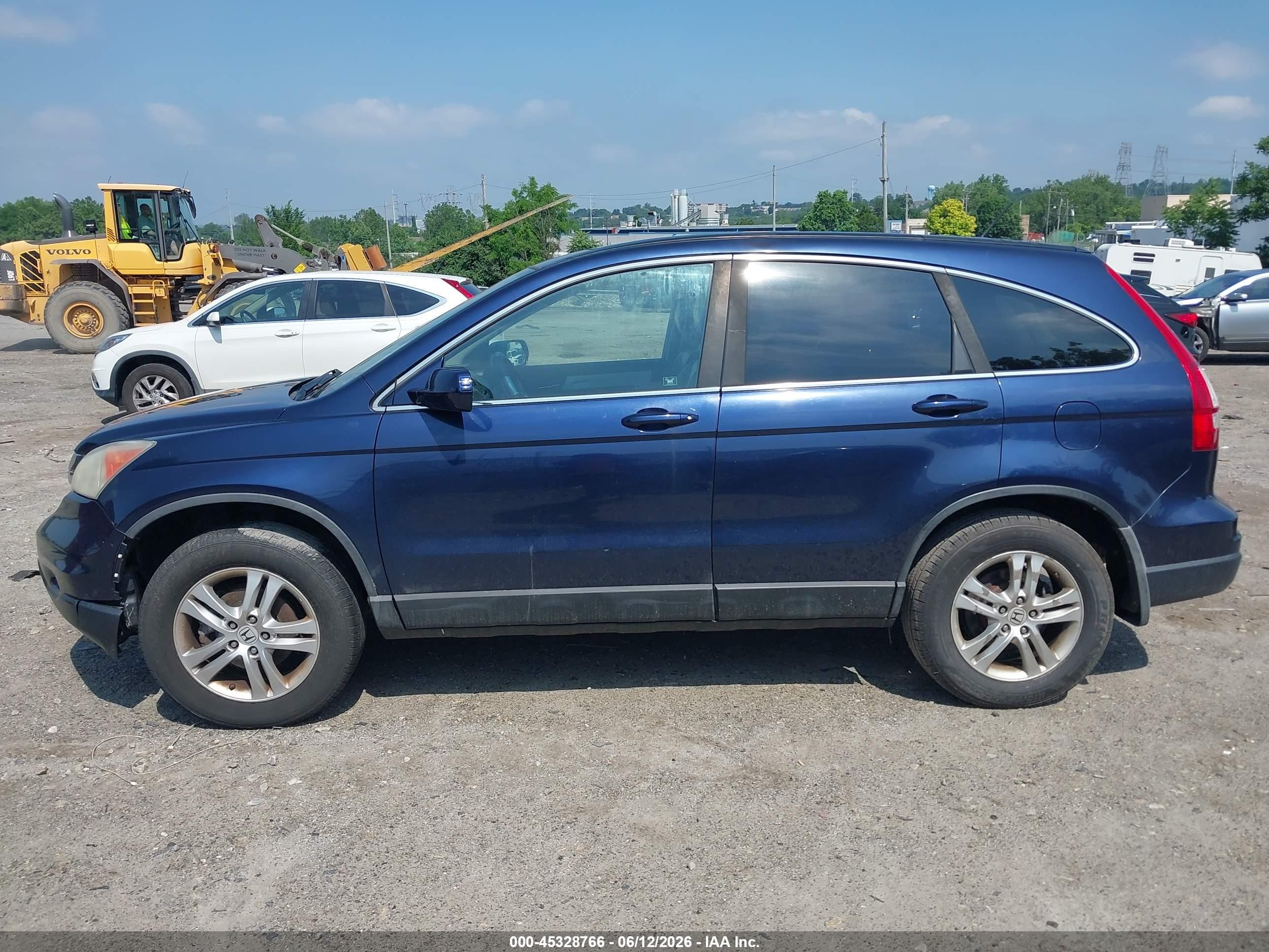 2010 Honda Cr-v Ex-l Синий vin: 5J6RE4H70AL062882