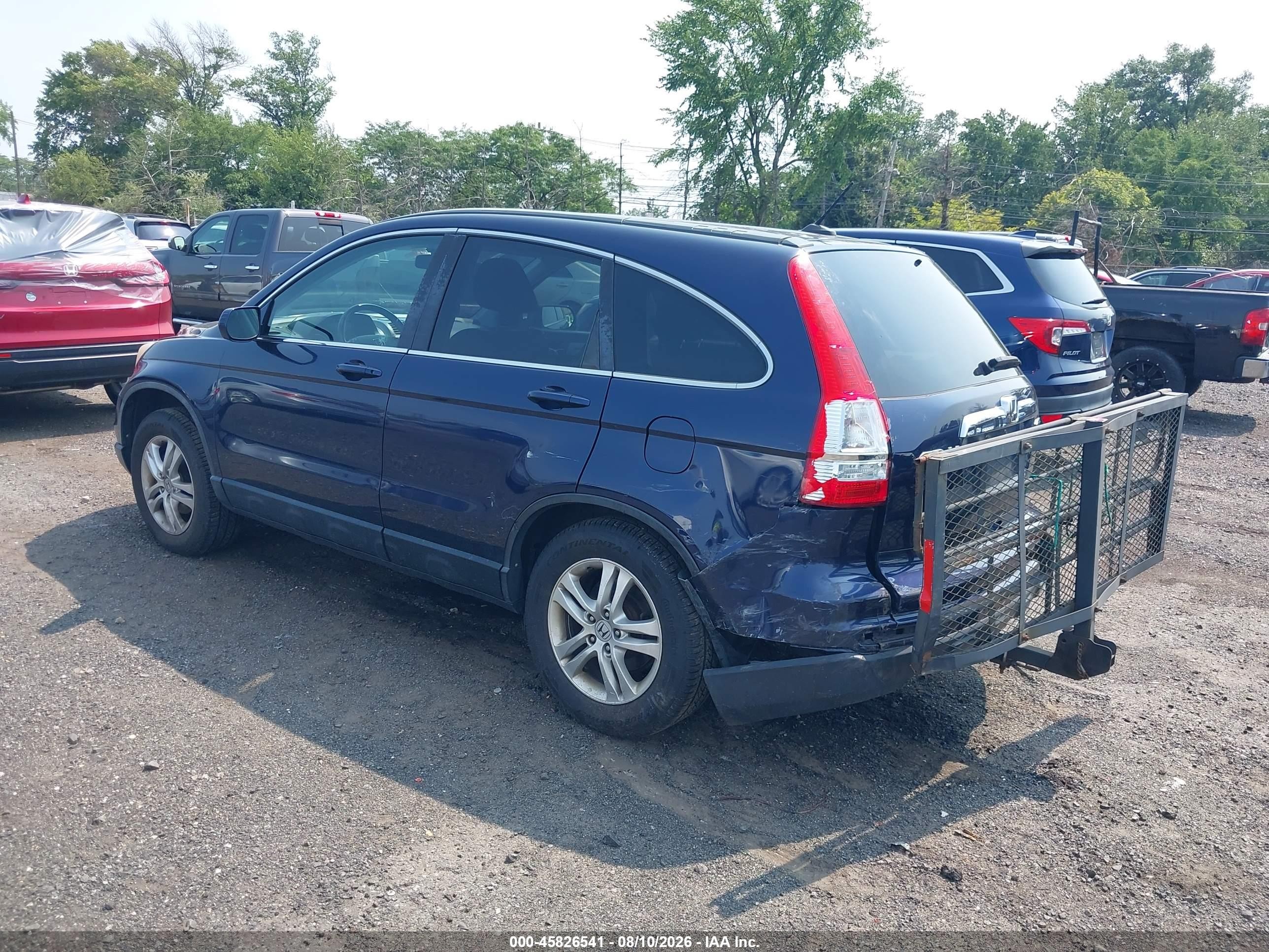 2010 Honda Cr-v Ex-l Dark Blue vin: 5J6RE4H70AL068925
