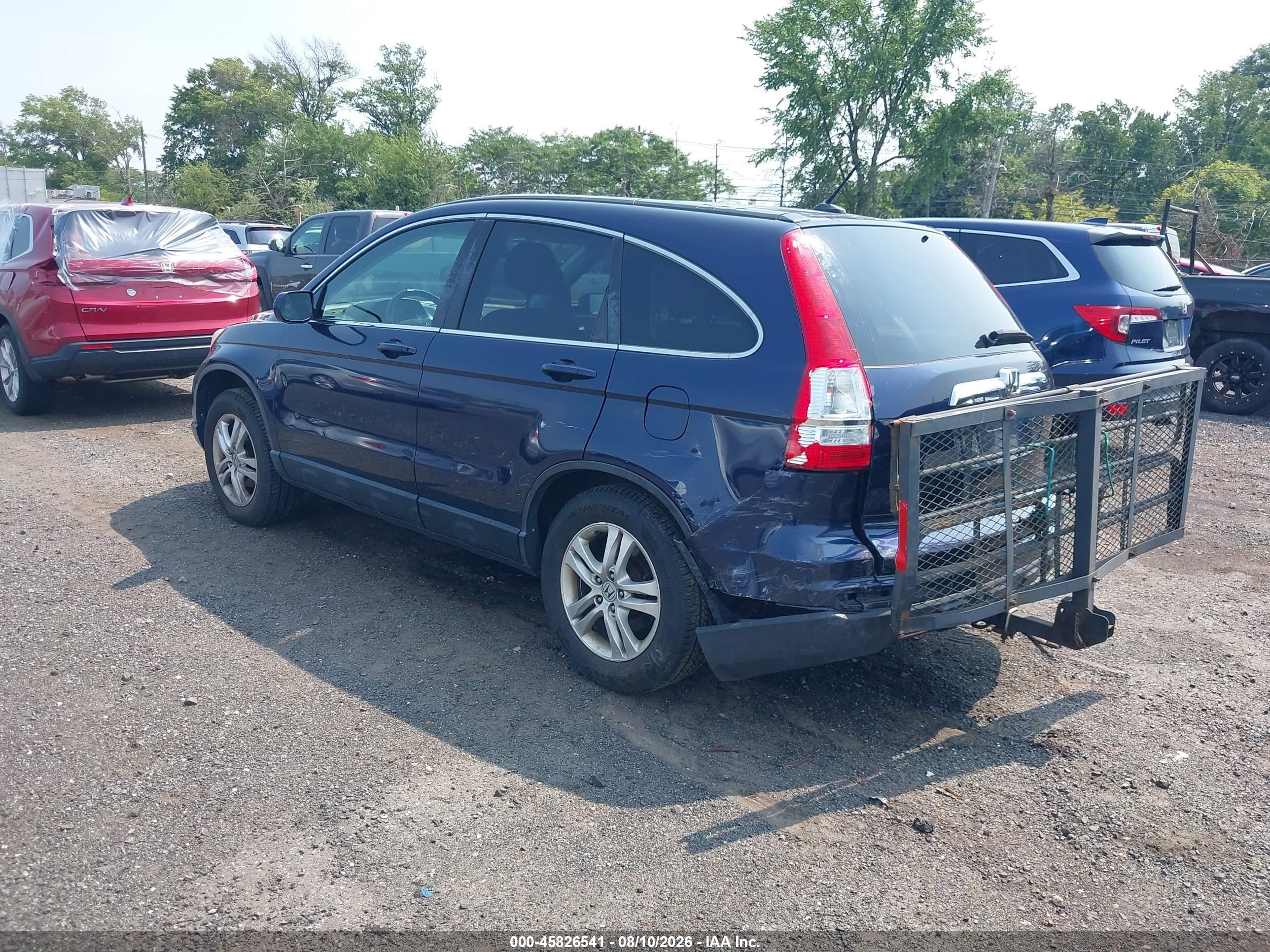 2010 Honda Cr-v Ex-l Dark Blue vin: 5J6RE4H70AL068925