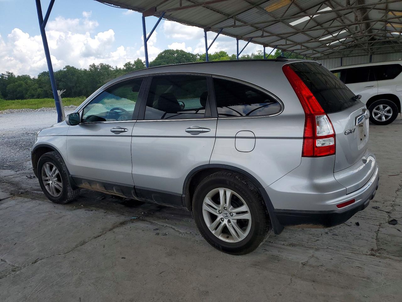2010 Honda Cr-v Exl Silver vin: 5J6RE4H70AL077589