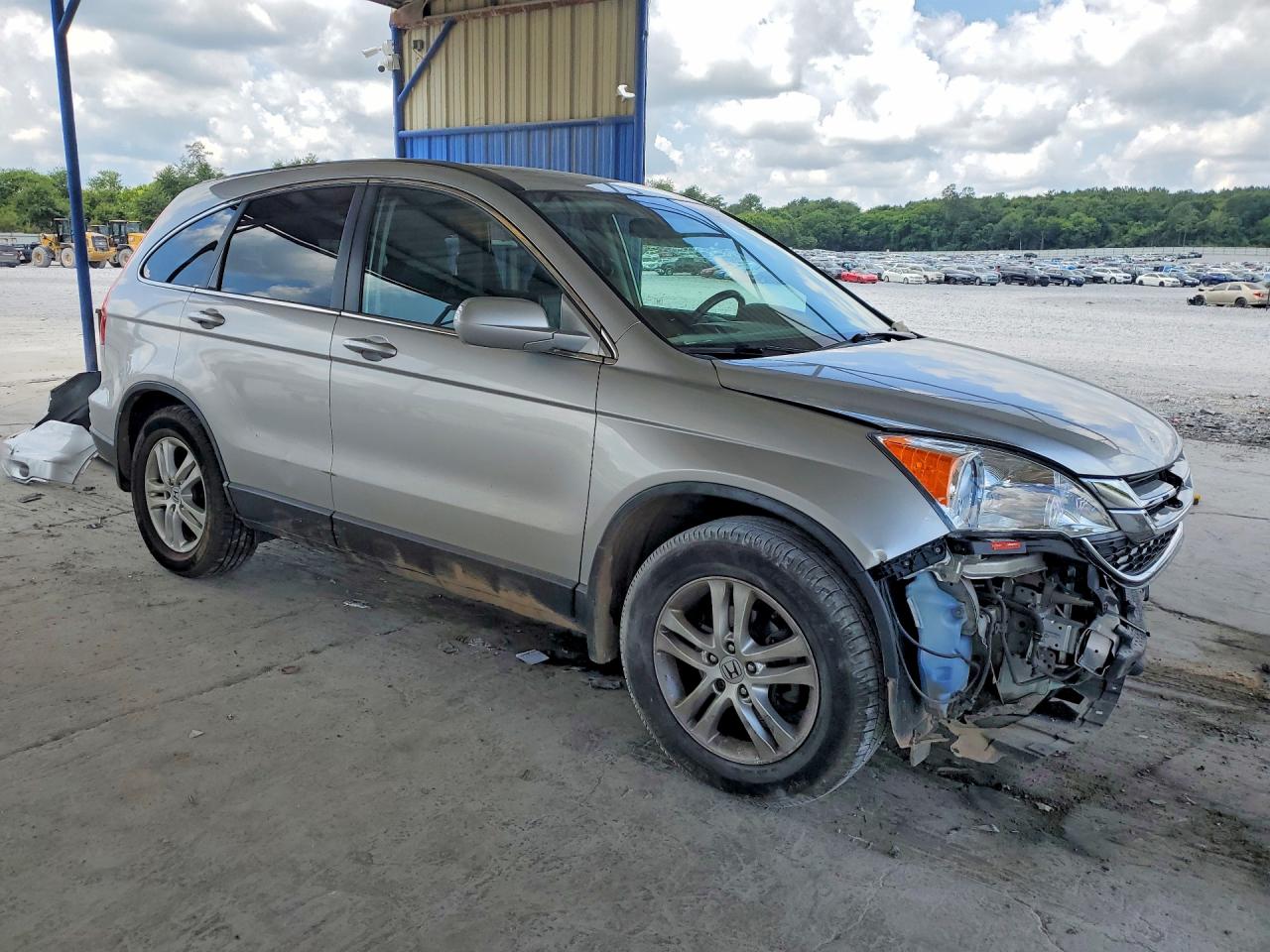 2010 Honda Cr-v Exl Silver vin: 5J6RE4H70AL077589
