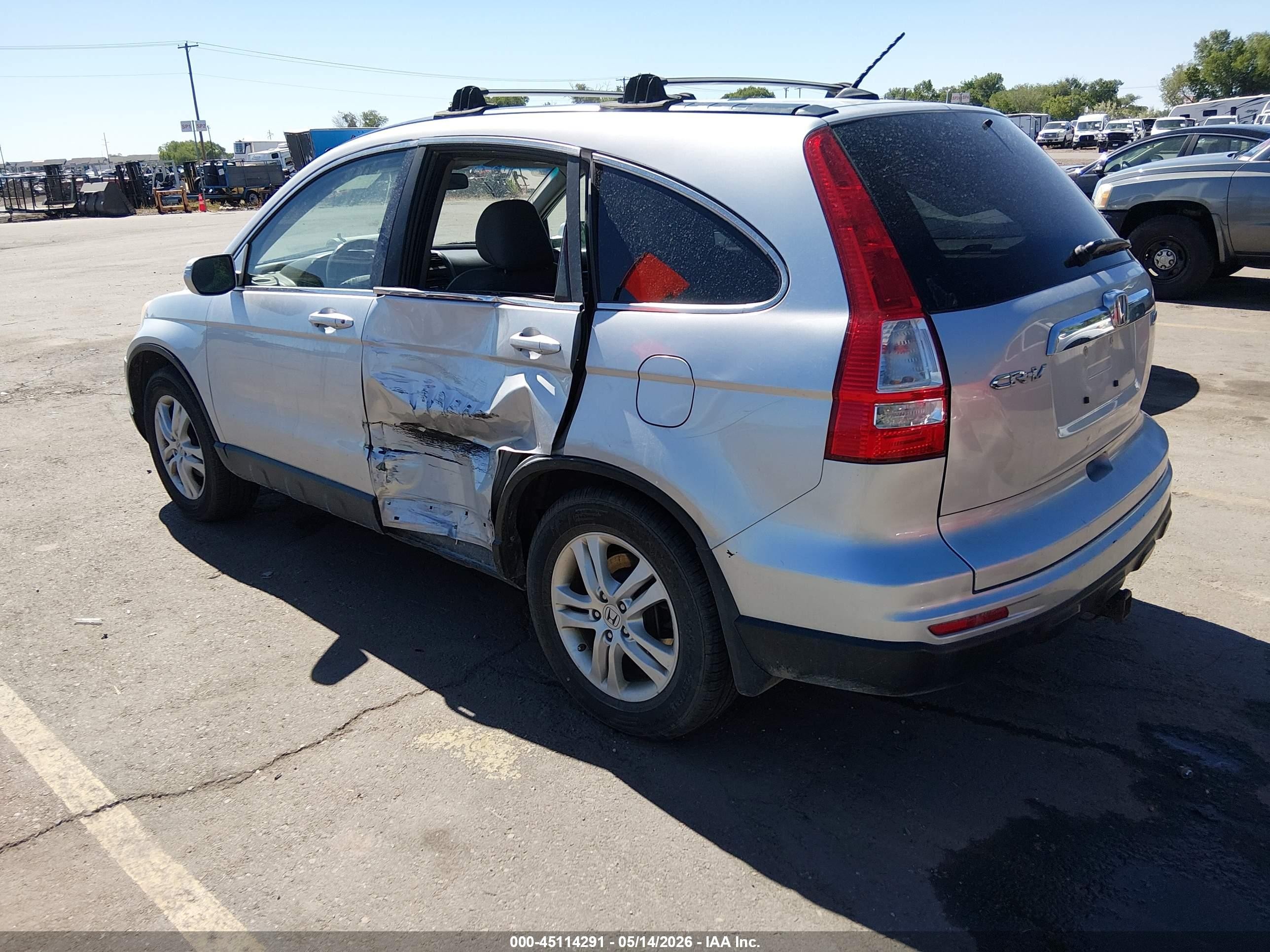 2011 Honda Cr-v Ex-l Silver vin: 5J6RE4H70BL012355