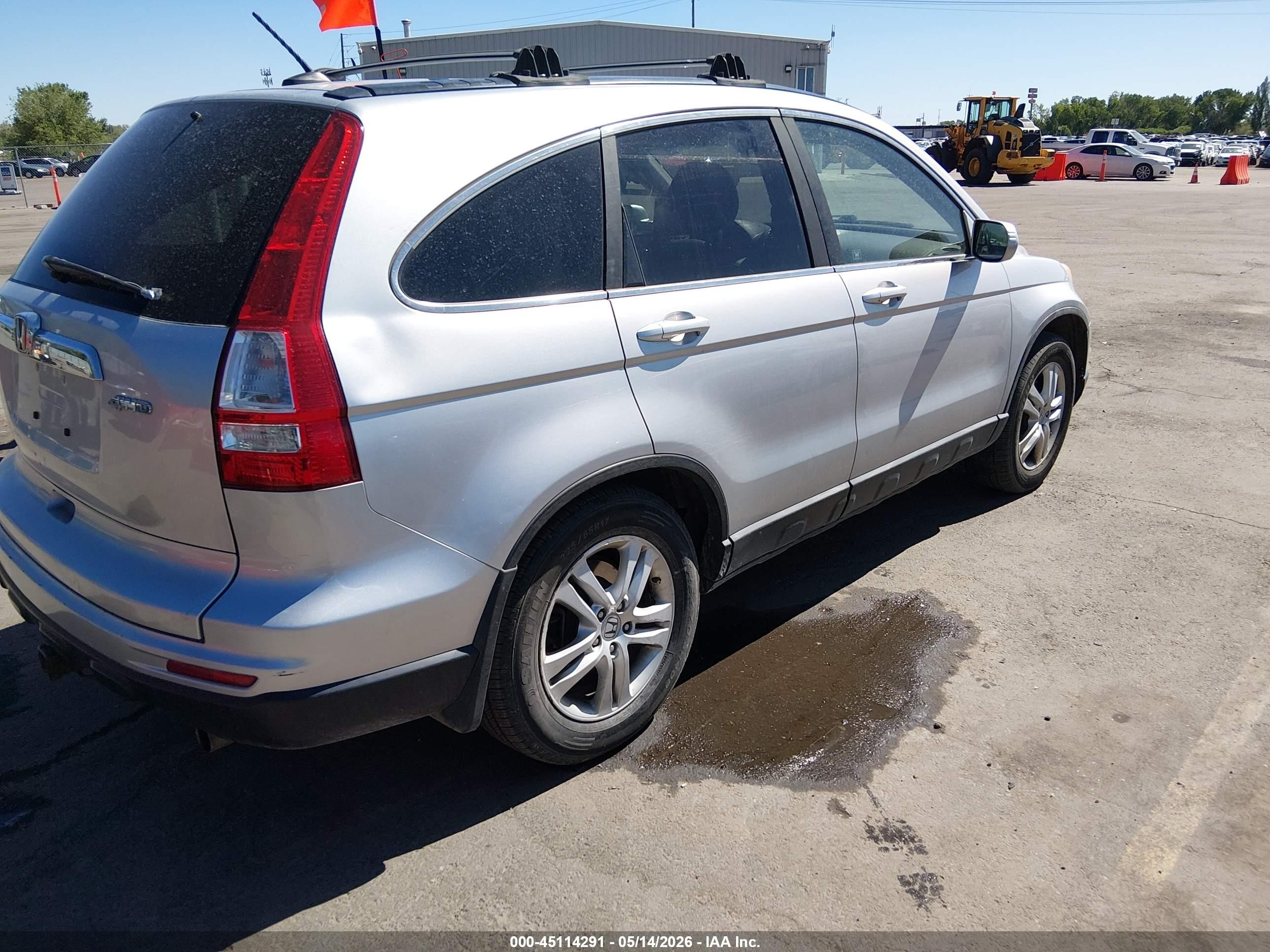 2011 Honda Cr-v Ex-l Silver vin: 5J6RE4H70BL012355
