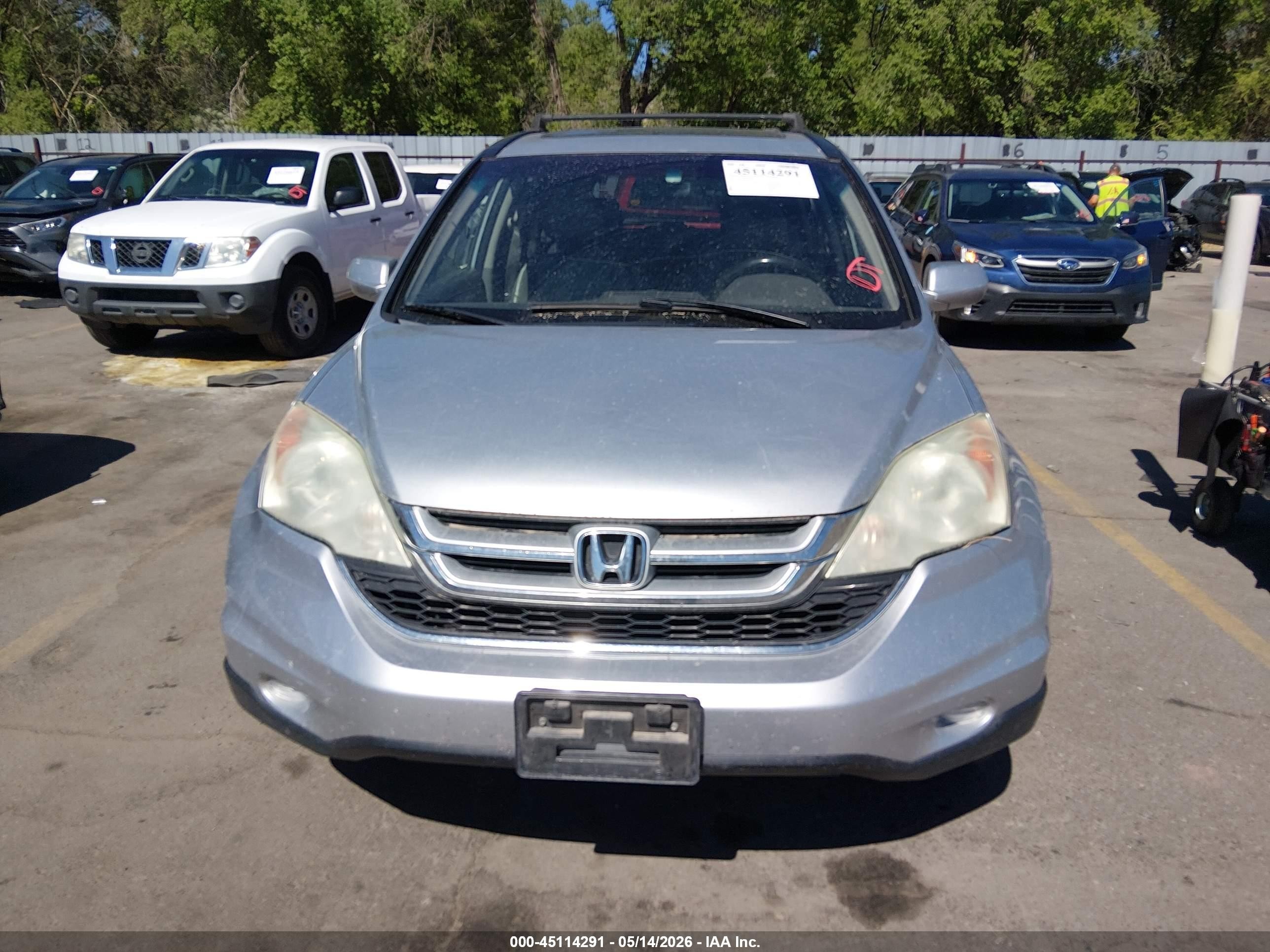 2011 Honda Cr-v Ex-l Silver vin: 5J6RE4H70BL012355
