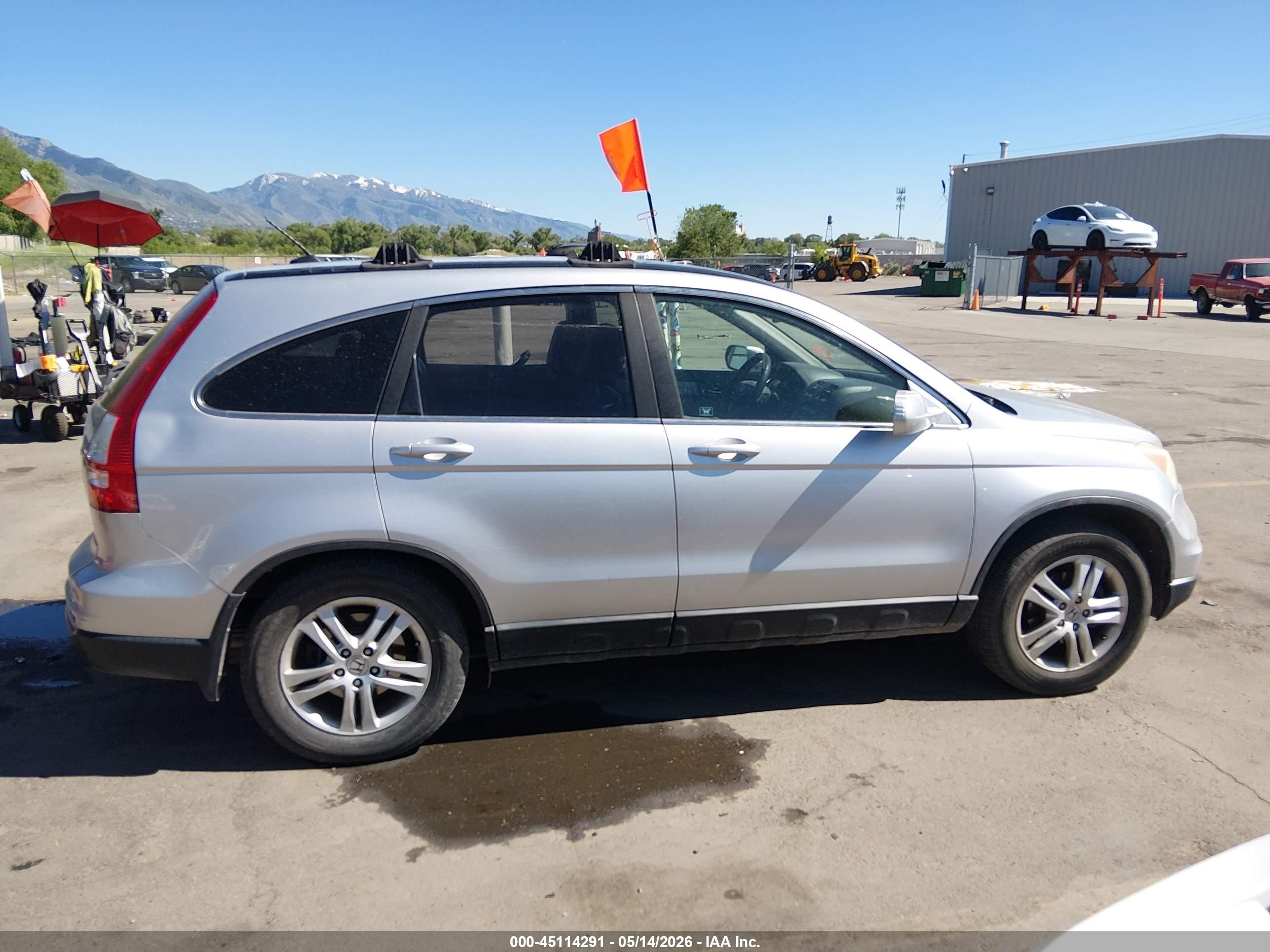 2011 Honda Cr-v Ex-l Silver vin: 5J6RE4H70BL012355