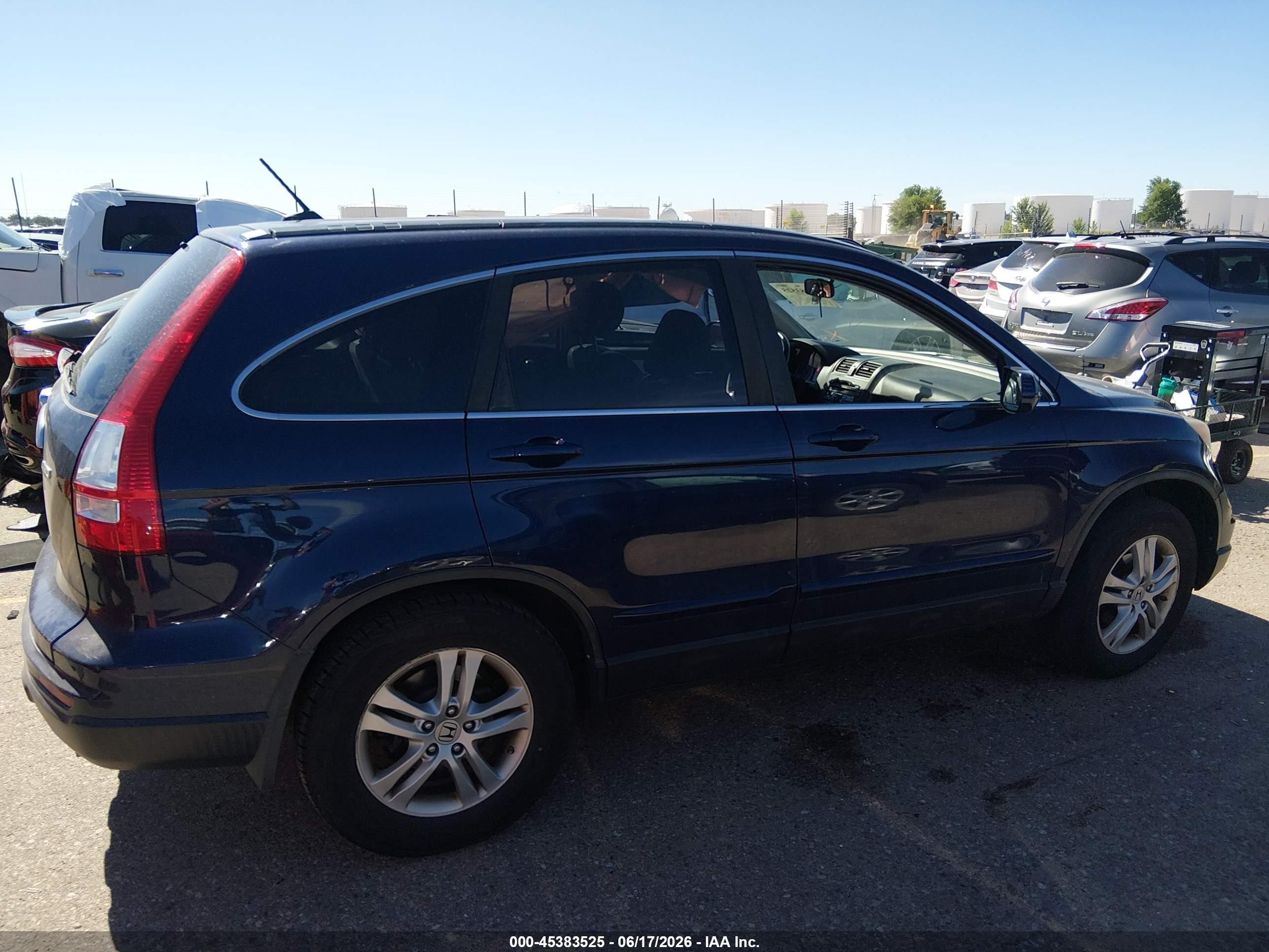 2011 Honda Cr-v Ex-l Navy vin: 5J6RE4H70BL014557