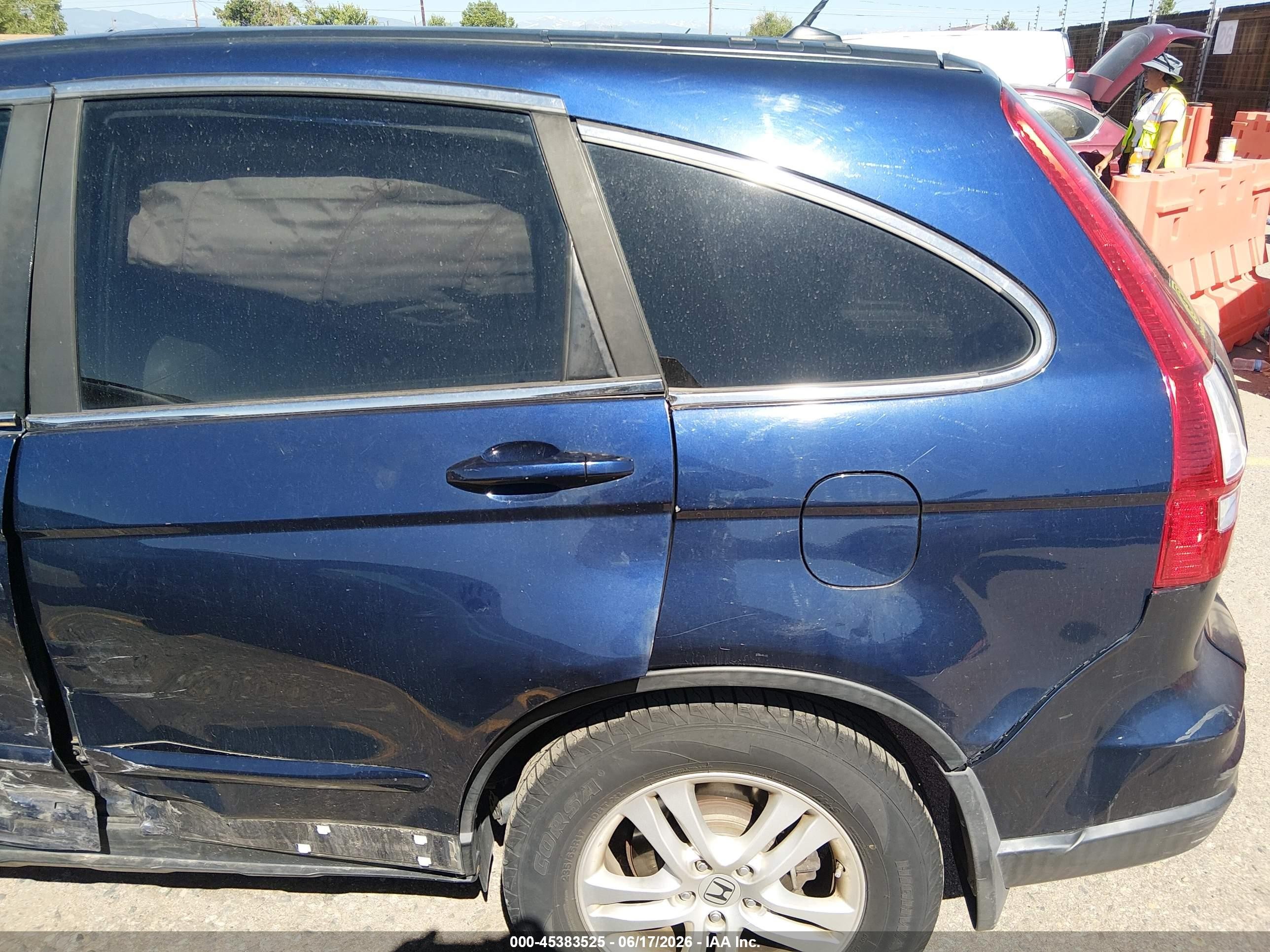 2011 Honda Cr-v Ex-l Navy vin: 5J6RE4H70BL014557
