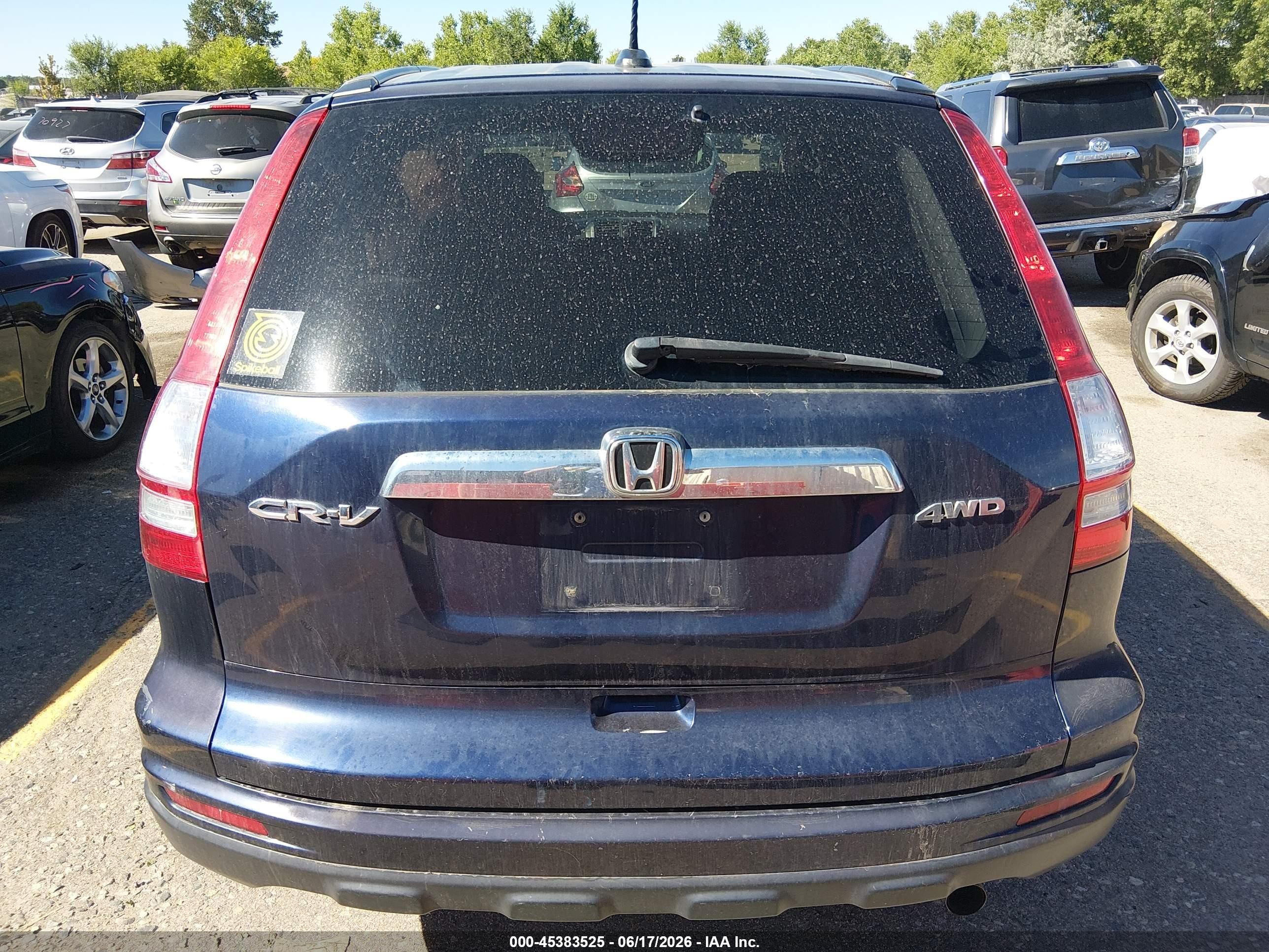 2011 Honda Cr-v Ex-l Navy vin: 5J6RE4H70BL014557