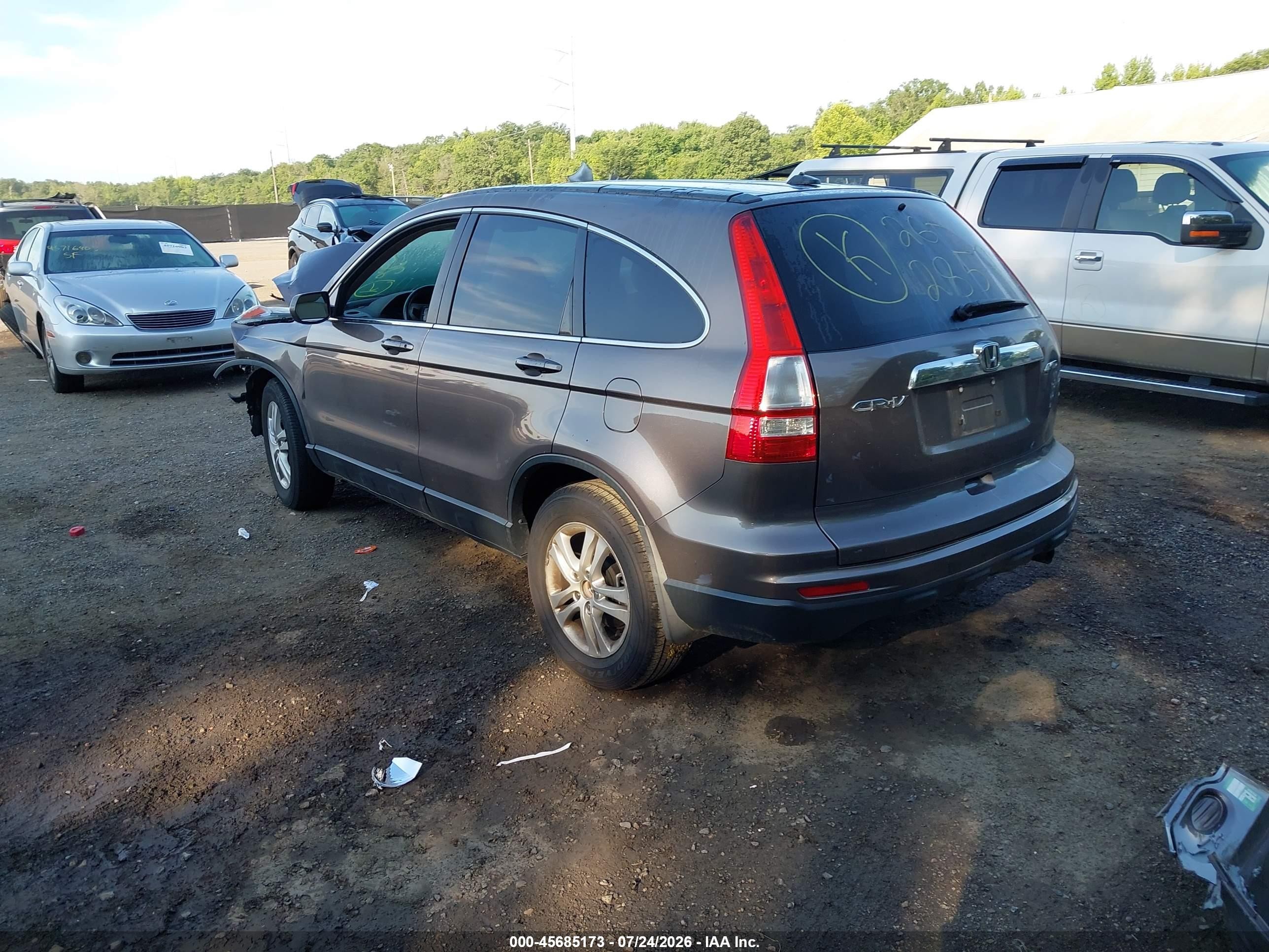 2011 Honda Cr-v Ex-l Champagne vin: 5J6RE4H70BL016325
