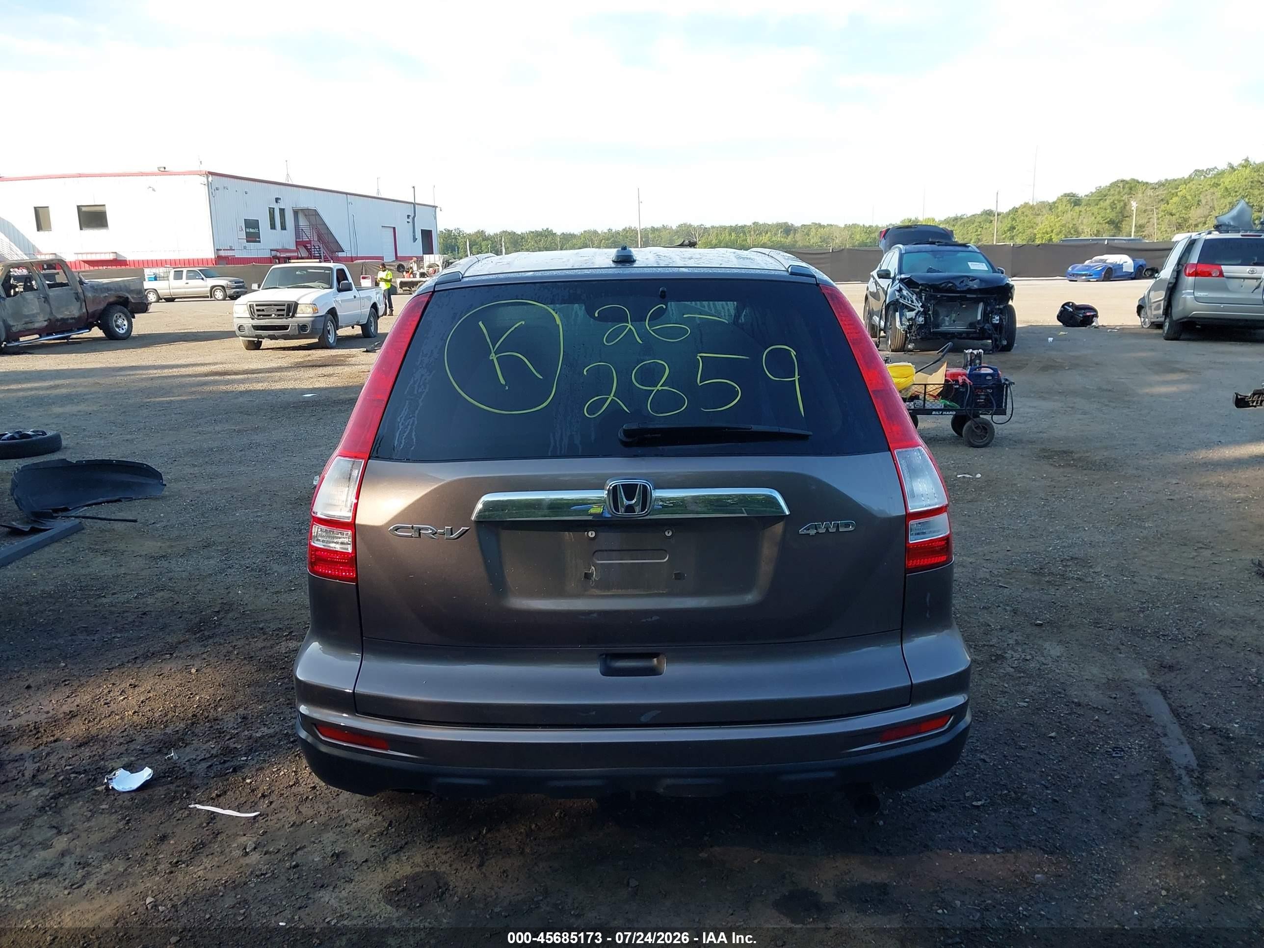 2011 Honda Cr-v Ex-l Champagne vin: 5J6RE4H70BL016325