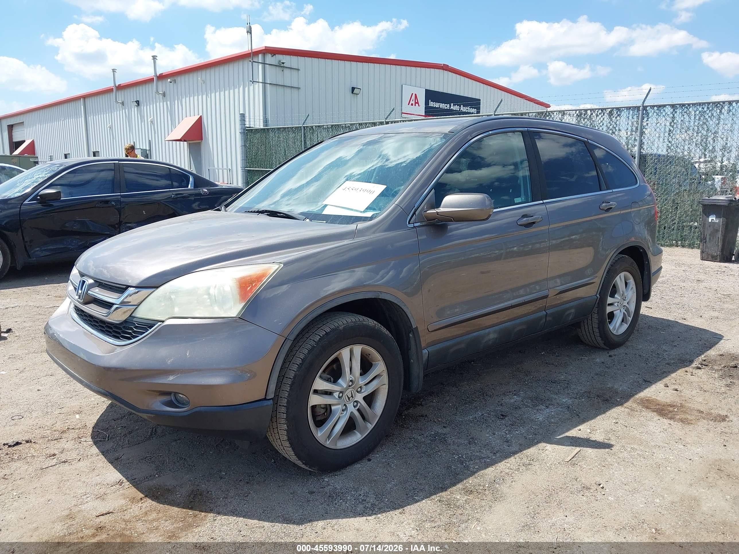 2011 Honda Cr-v Ex-l Серый vin: 5J6RE4H70BL053519