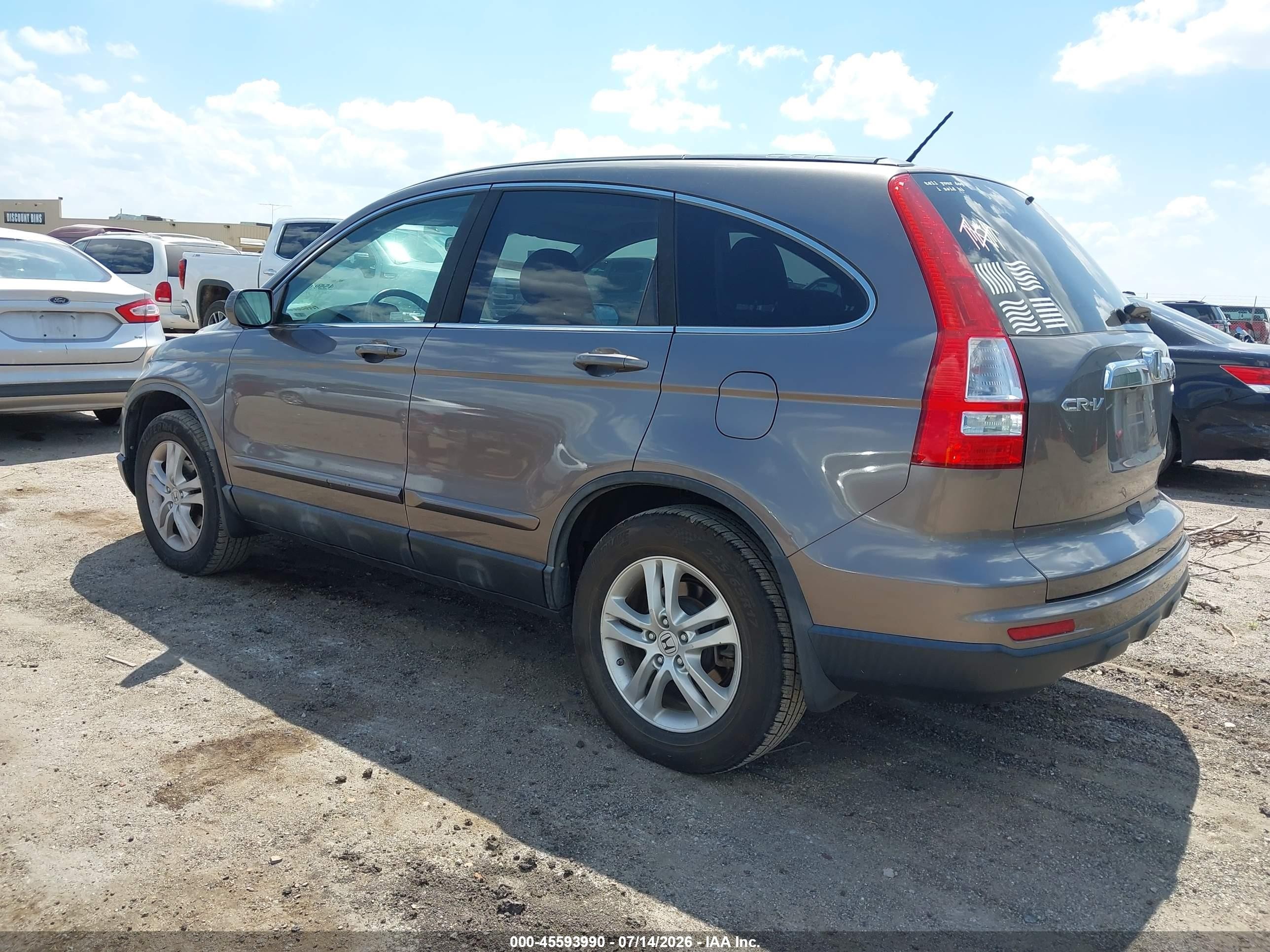 2011 Honda Cr-v Ex-l Серый vin: 5J6RE4H70BL053519
