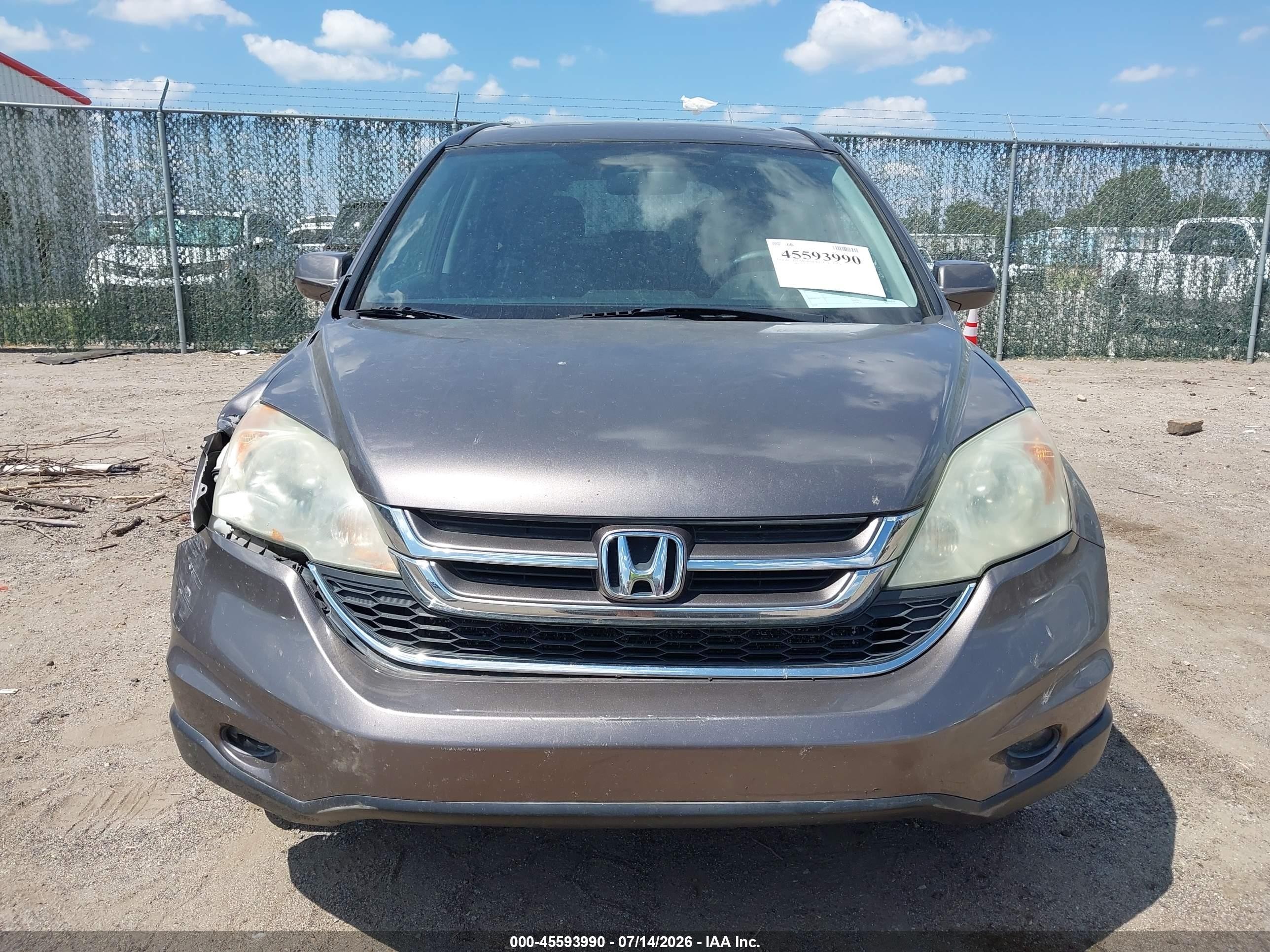 2011 Honda Cr-v Ex-l Серый vin: 5J6RE4H70BL053519