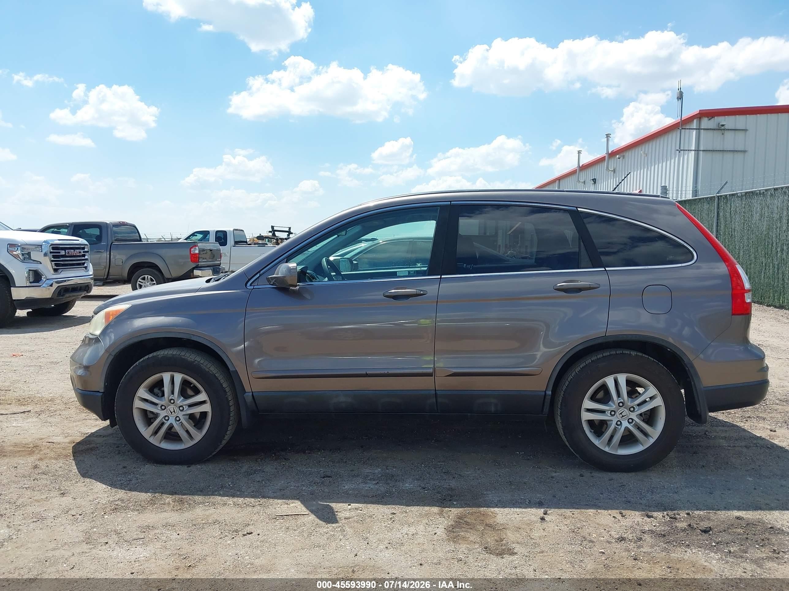 2011 Honda Cr-v Ex-l Серый vin: 5J6RE4H70BL053519