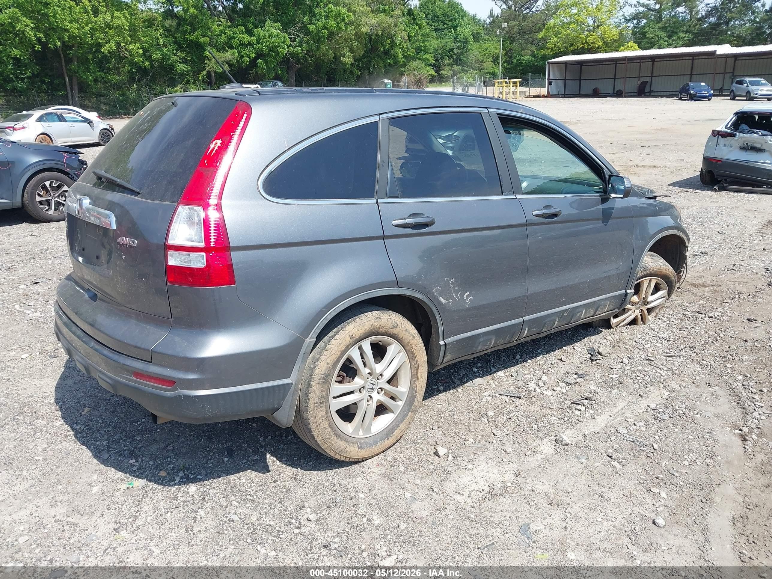 2011 Honda Cr-v Ex-l Gray vin: 5J6RE4H70BL053603
