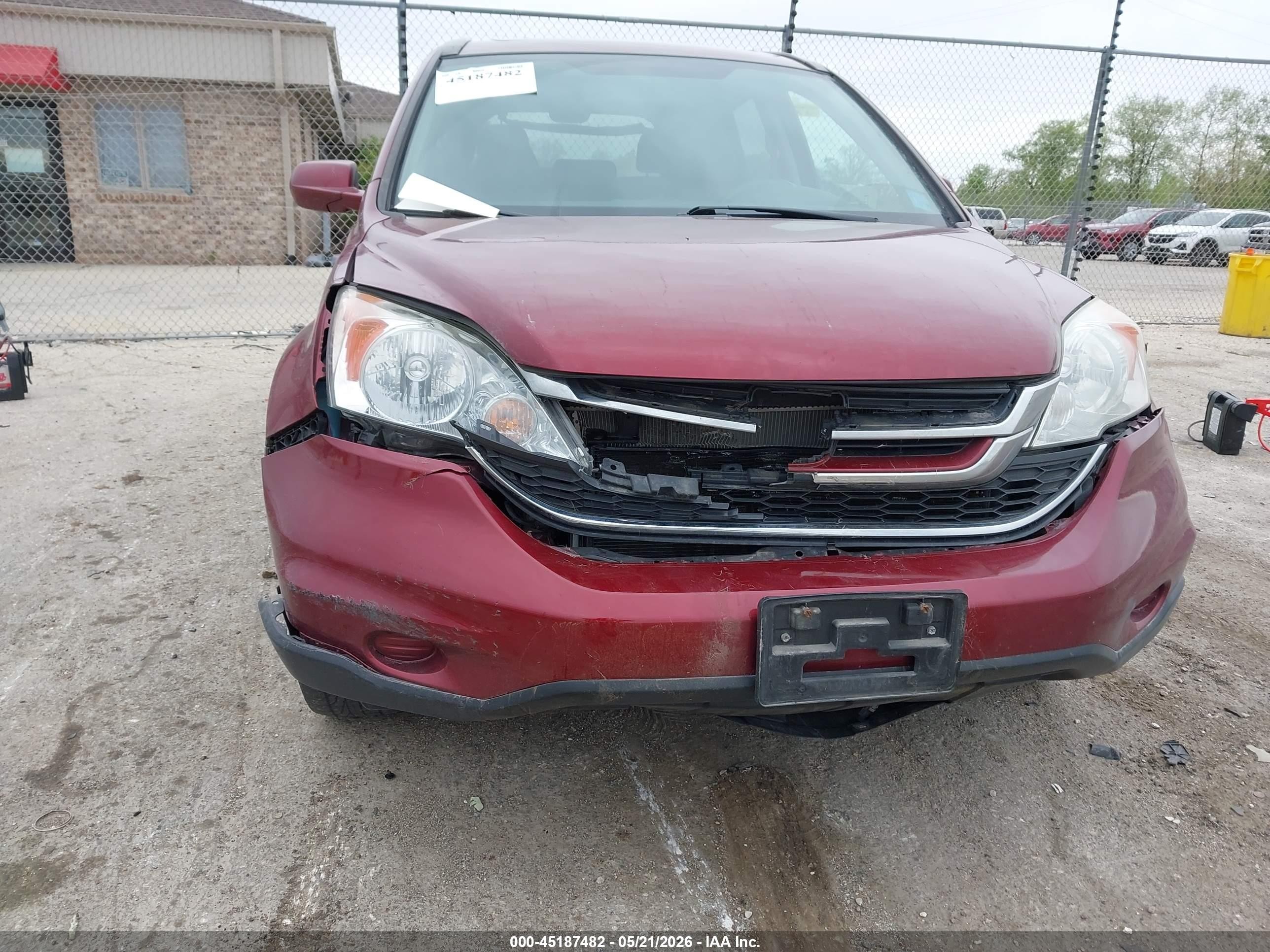 2011 Honda Cr-v Ex-l Red vin: 5J6RE4H70BL056324