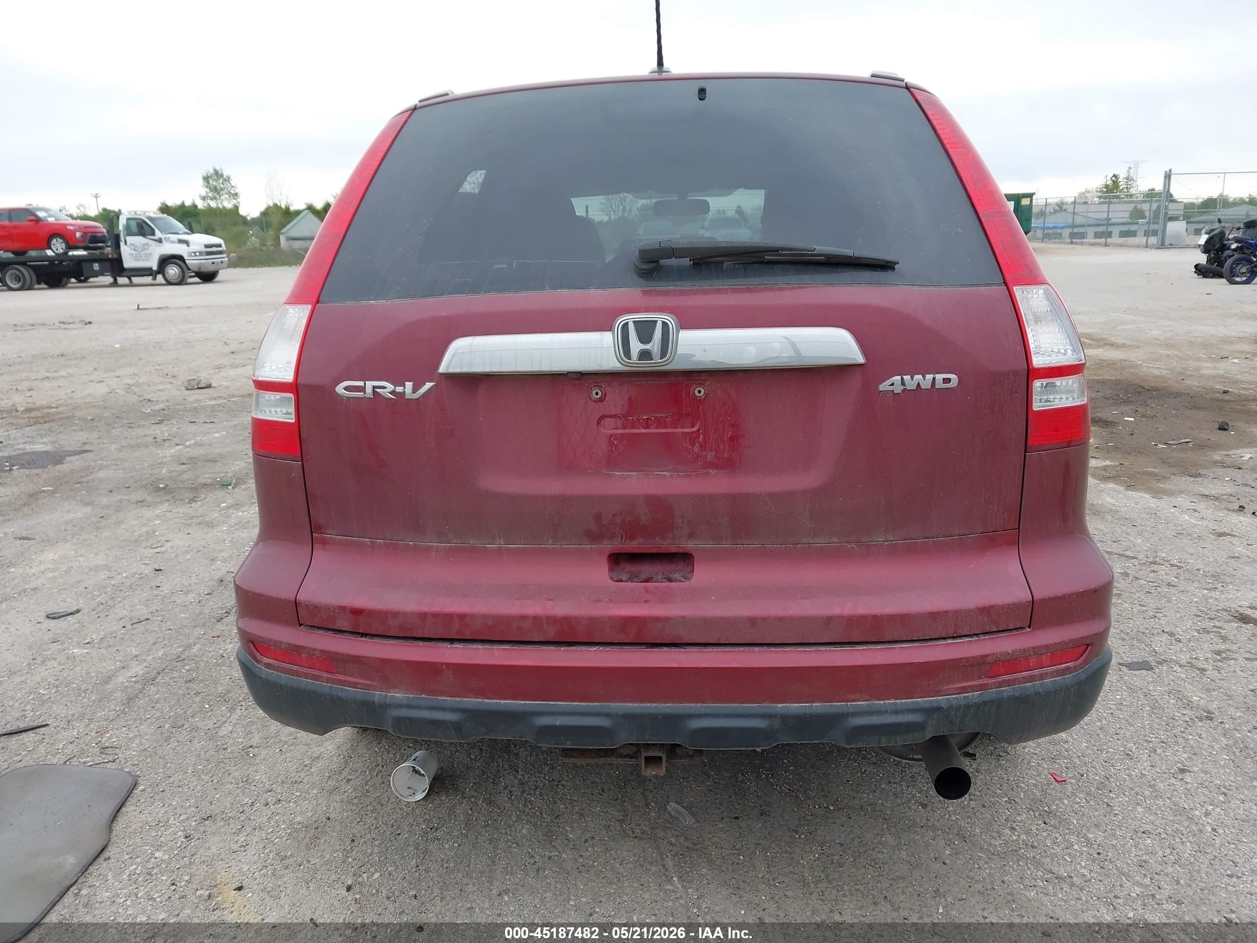 2011 Honda Cr-v Ex-l Red vin: 5J6RE4H70BL056324