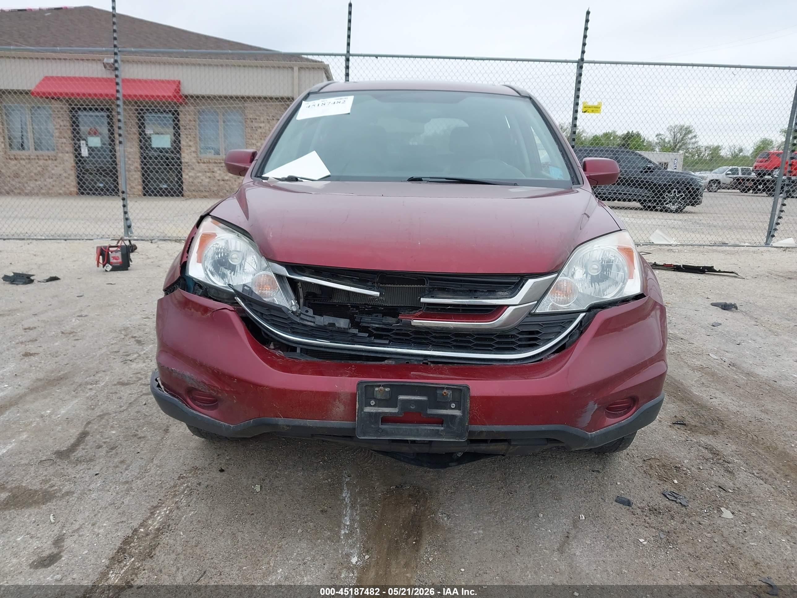 2011 Honda Cr-v Ex-l Red vin: 5J6RE4H70BL056324