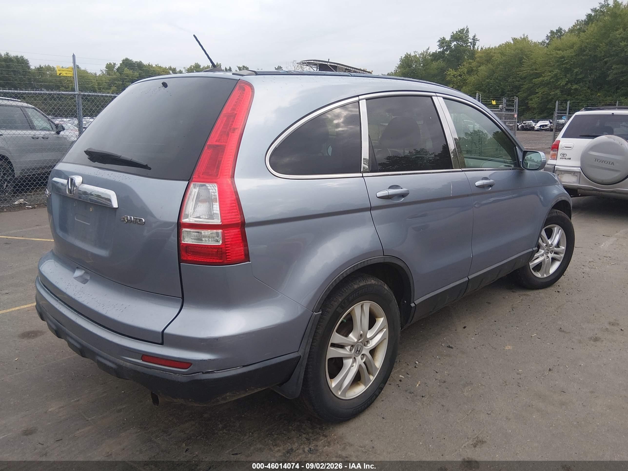 2011 Honda Cr-v Ex-l Gray vin: 5J6RE4H70BL085001