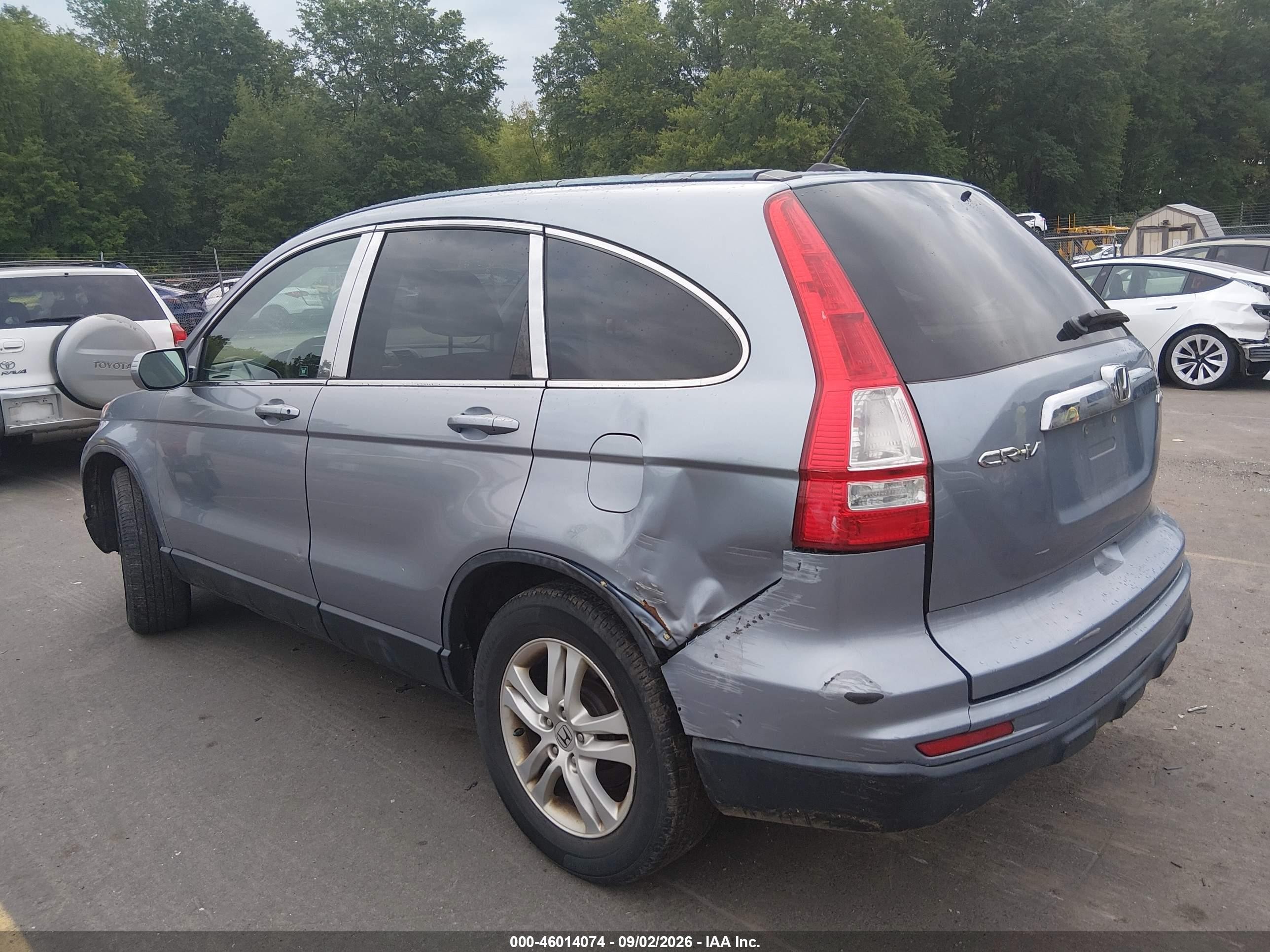 2011 Honda Cr-v Ex-l Gray vin: 5J6RE4H70BL085001