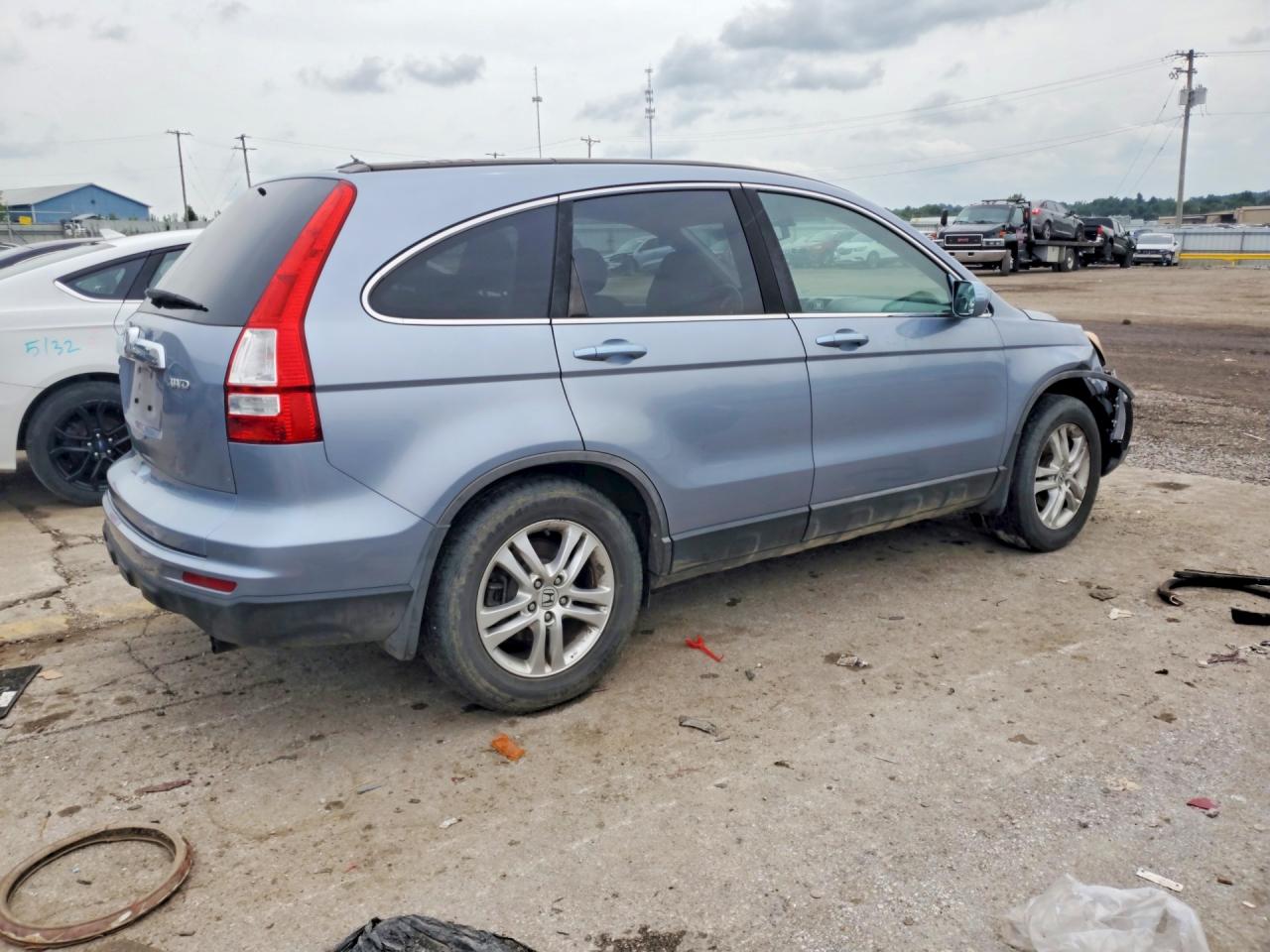2011 Honda Cr-v Exl Blue vin: 5J6RE4H70BL112844