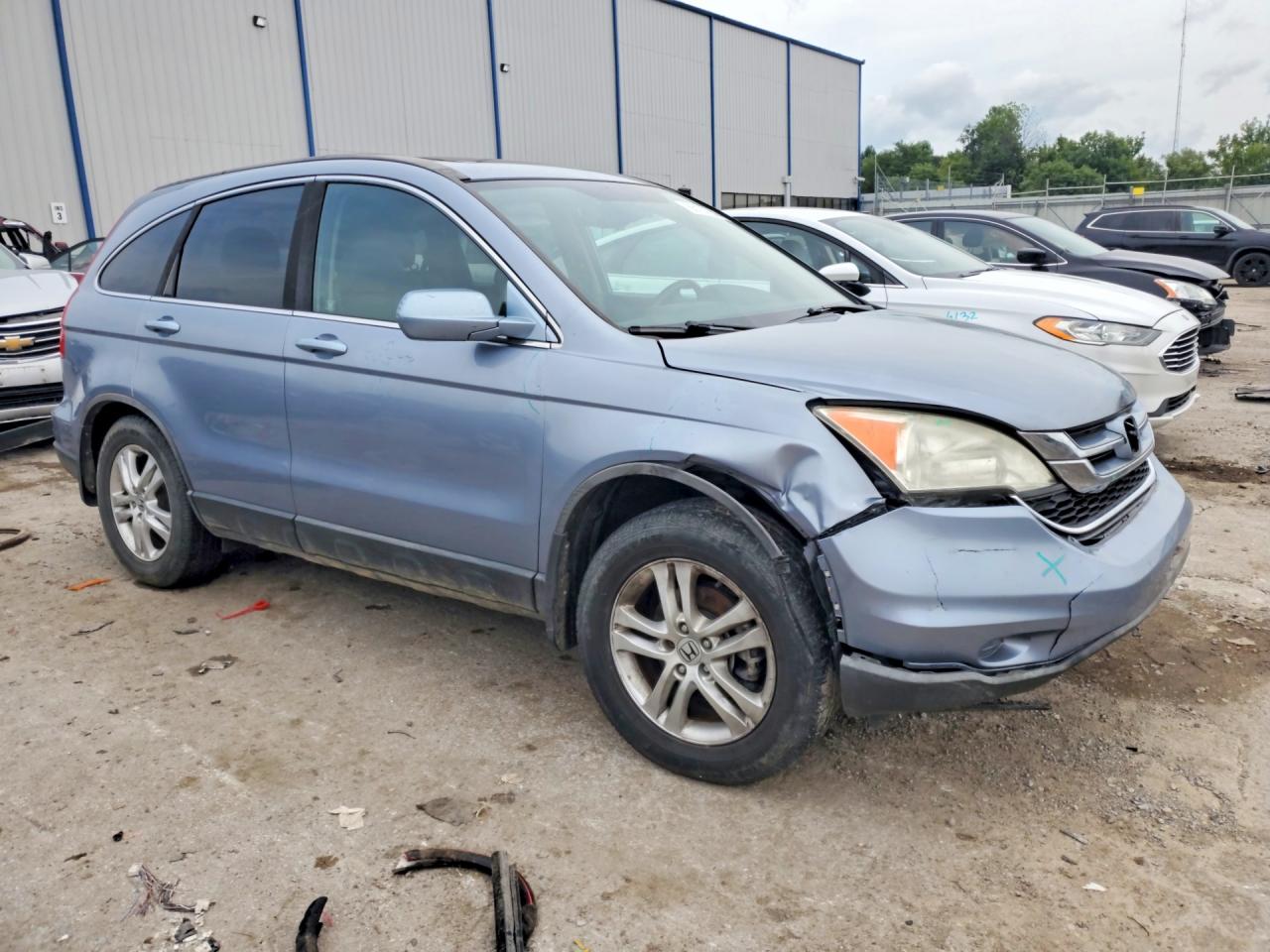 2011 Honda Cr-v Exl Blue vin: 5J6RE4H70BL112844