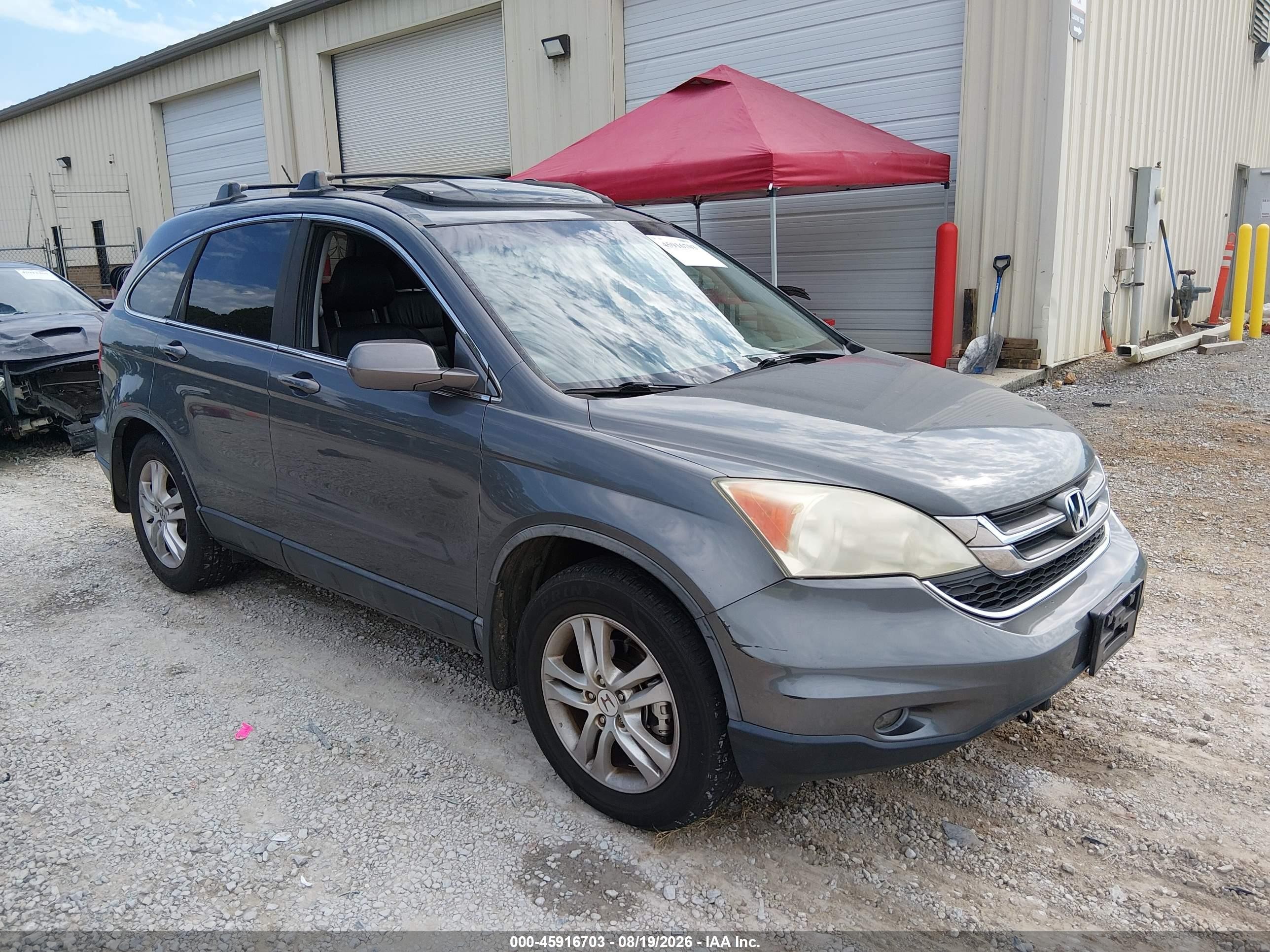 2011 Honda Cr-v Ex-l Gray vin: 5J6RE4H70BL807776