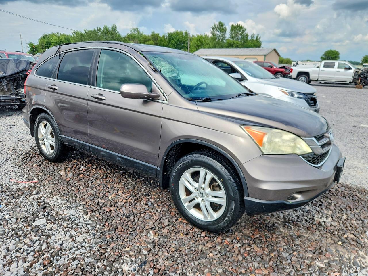 2010 Honda Cr-v Exl Gray vin: 5J6RE4H71AL018339
