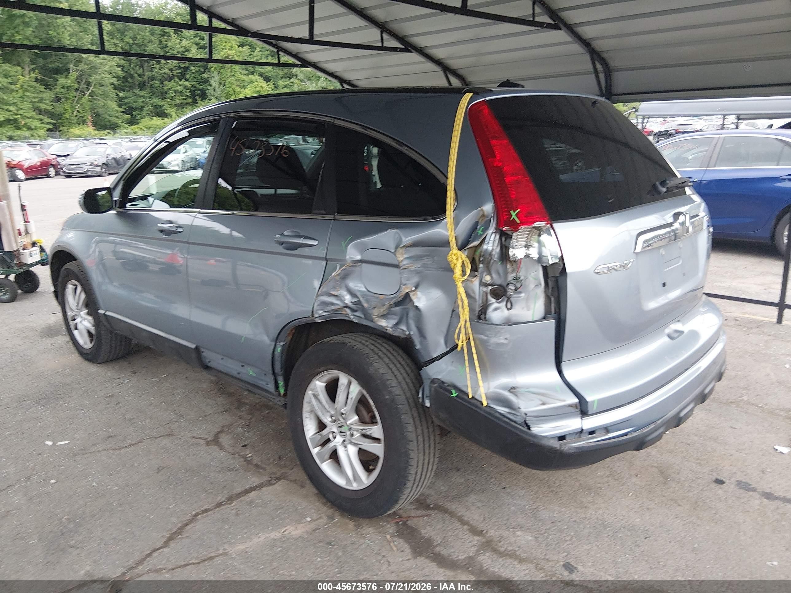 2010 Honda Cr-v Ex-l Gray vin: 5J6RE4H71AL019491