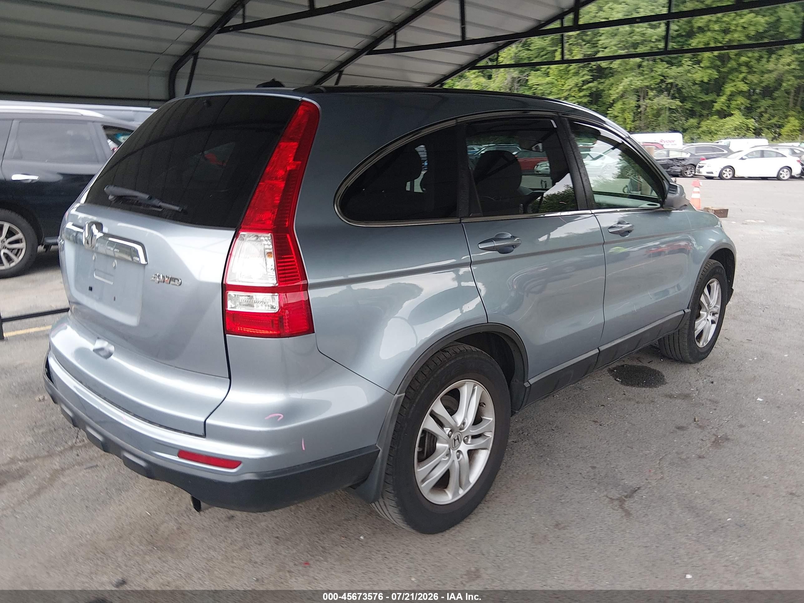 2010 Honda Cr-v Ex-l Gray vin: 5J6RE4H71AL019491