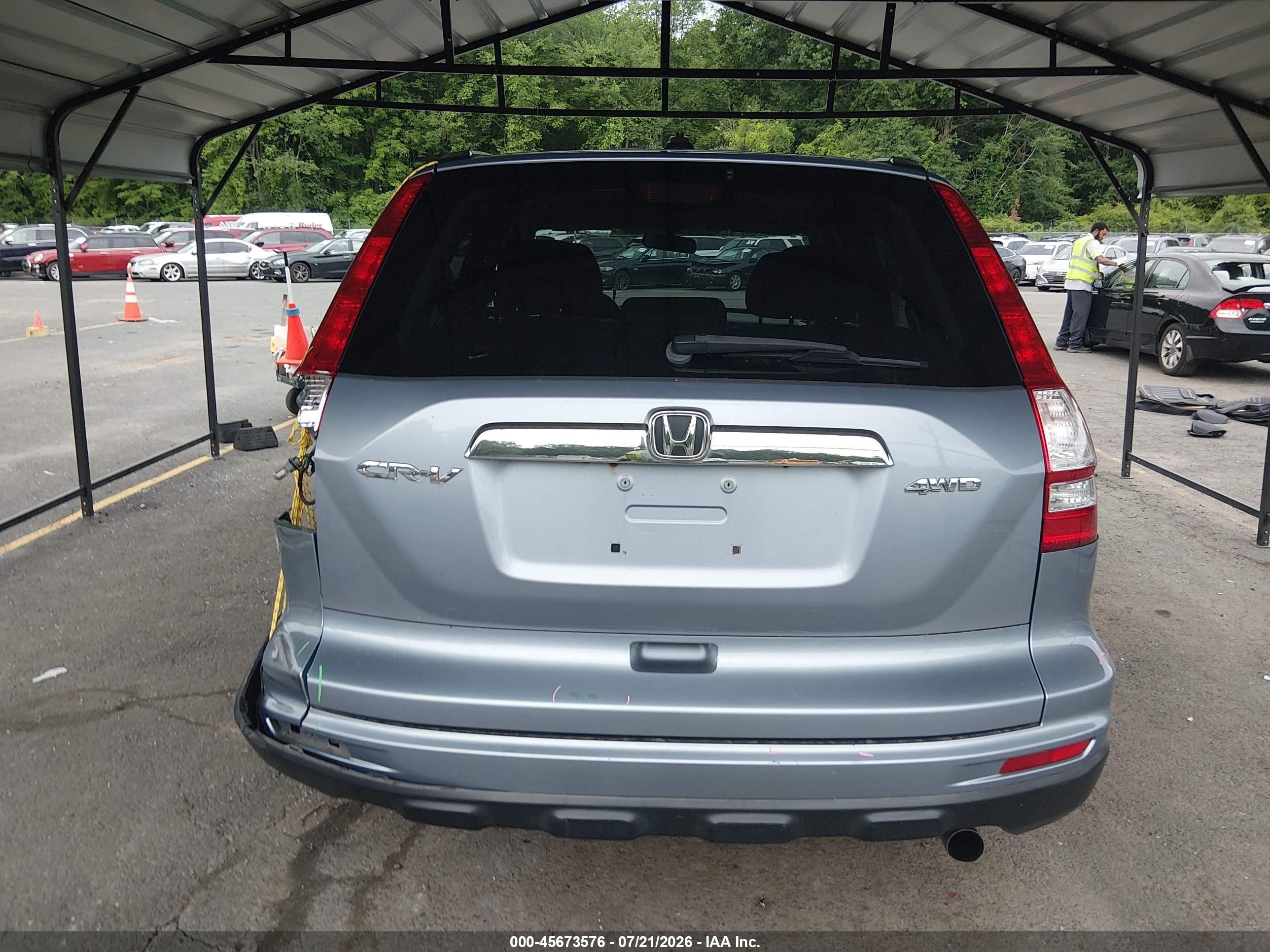 2010 Honda Cr-v Ex-l Gray vin: 5J6RE4H71AL019491