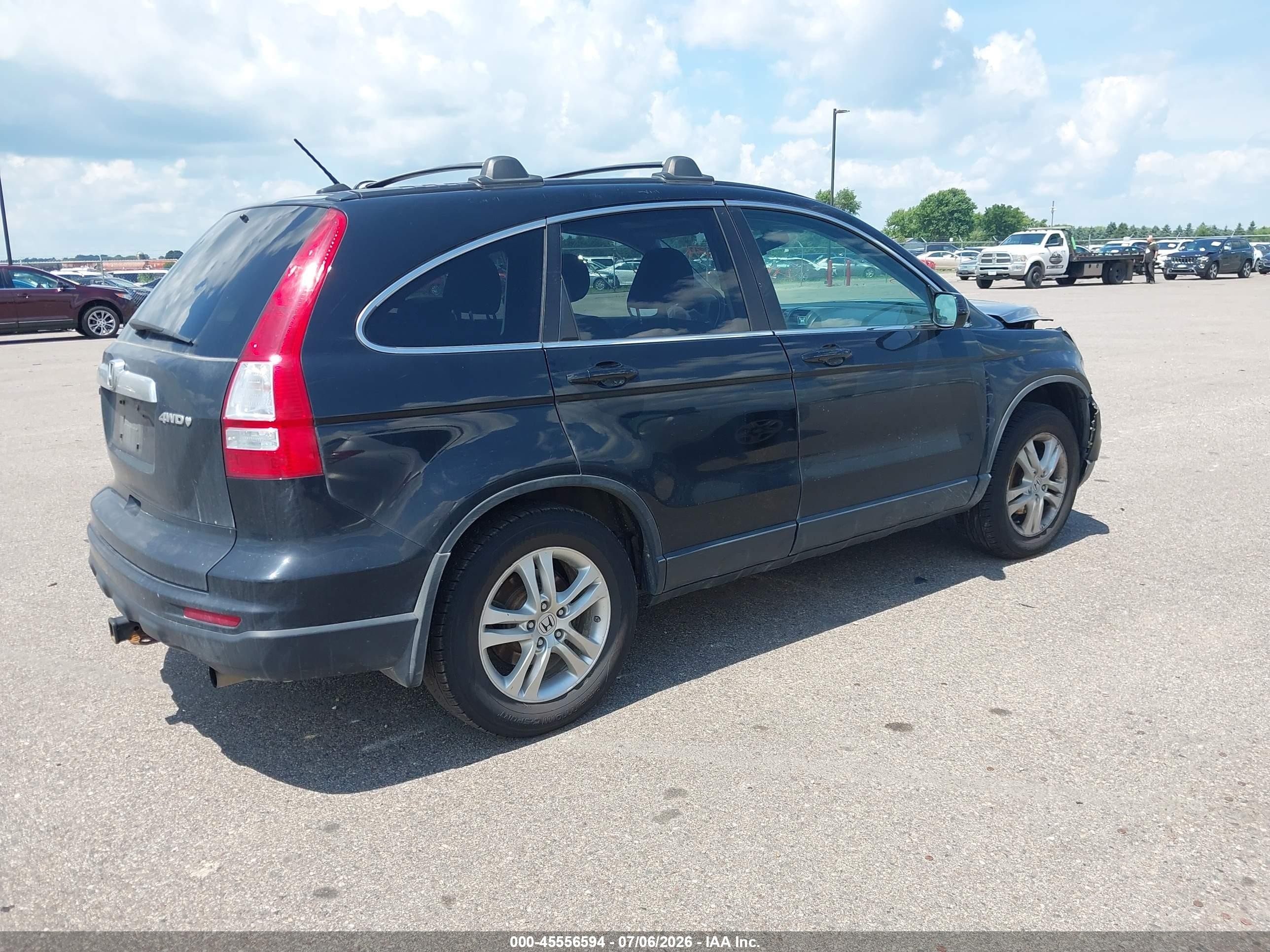 2010 Honda Cr-v Ex-l Black vin: 5J6RE4H71AL022830