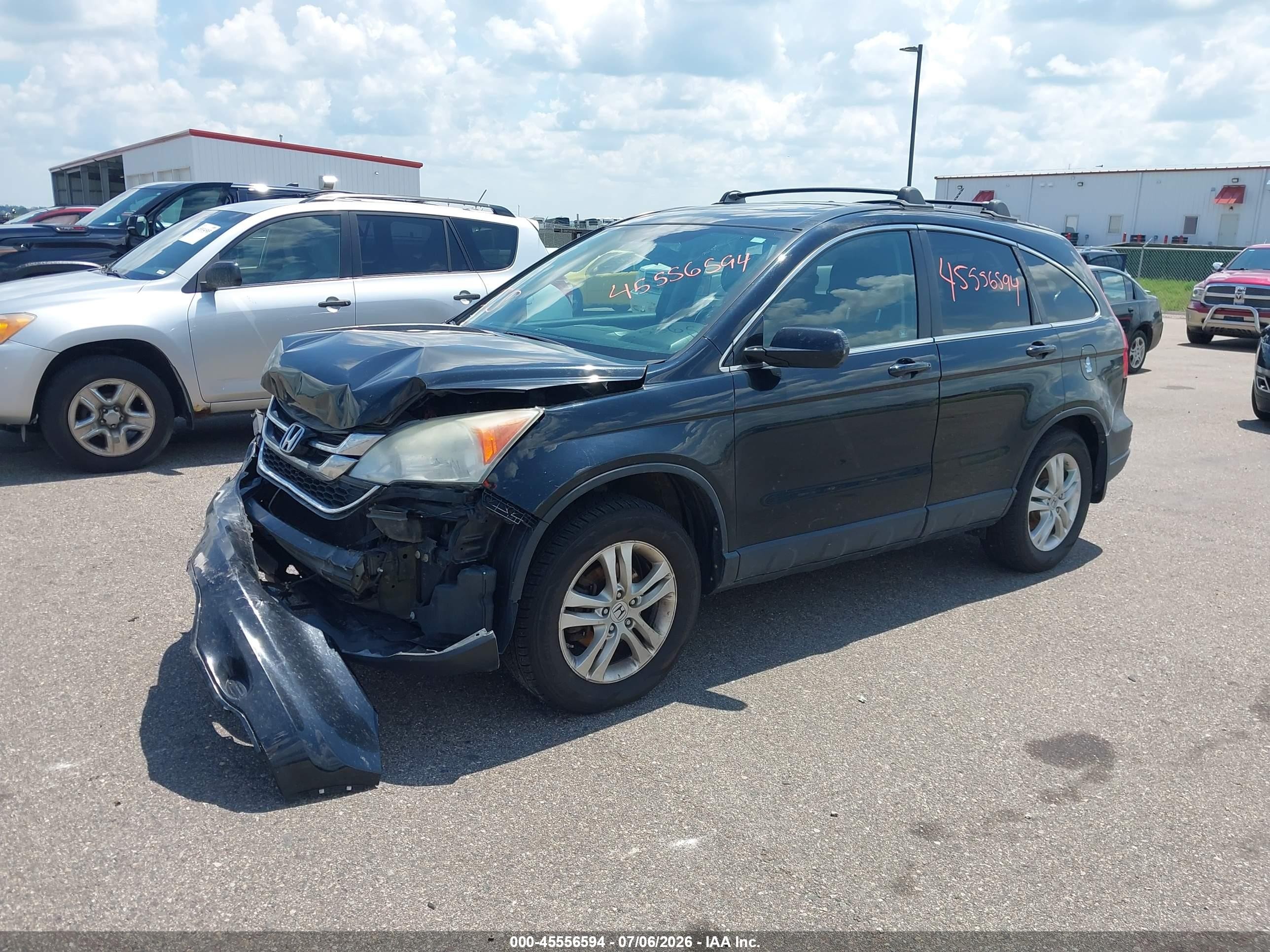 2010 Honda Cr-v Ex-l Black vin: 5J6RE4H71AL022830